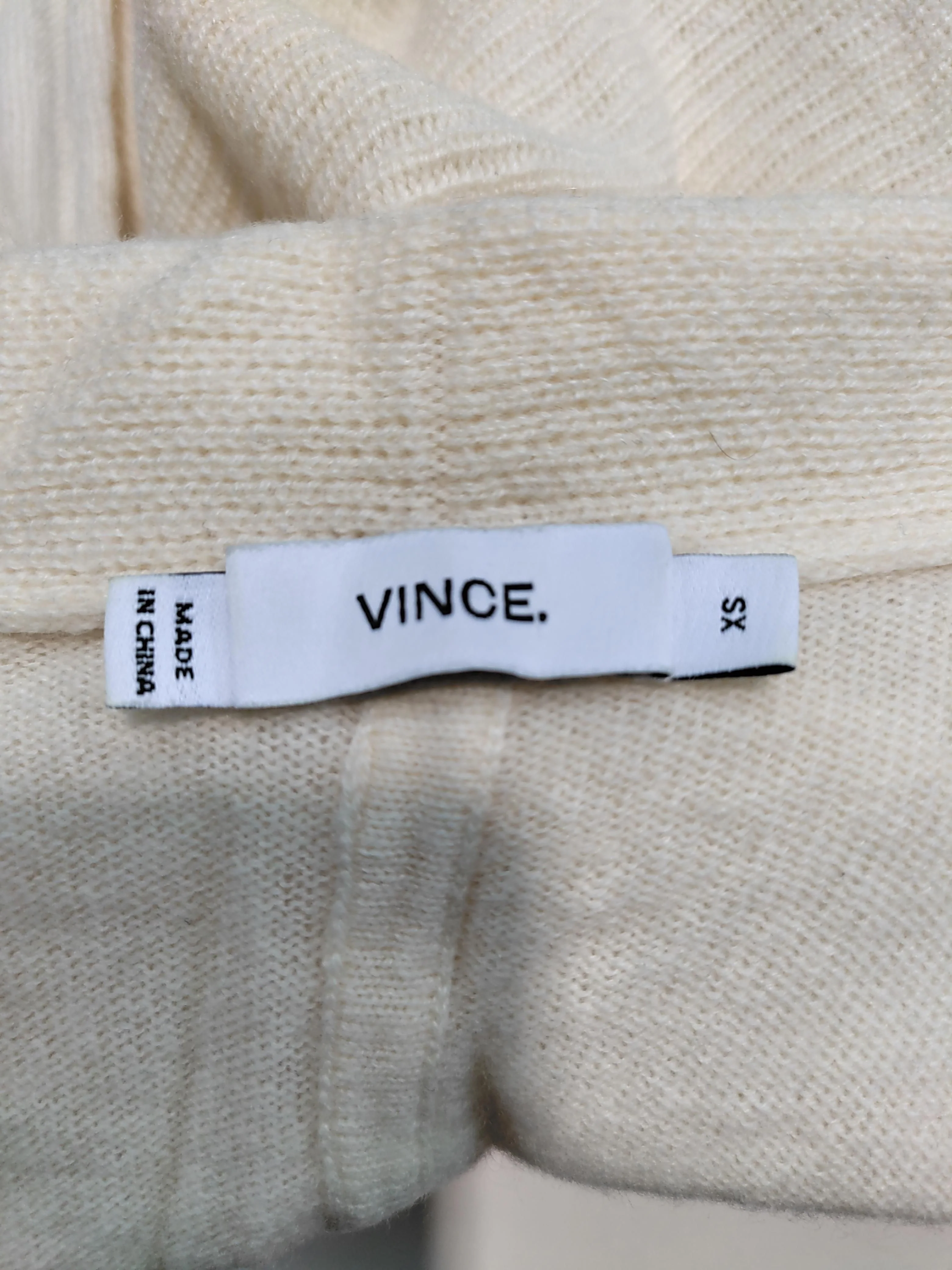 Vince Women's Cardigan XS Cream Wool with Cashmere V-Neck Cardigan - Image 5