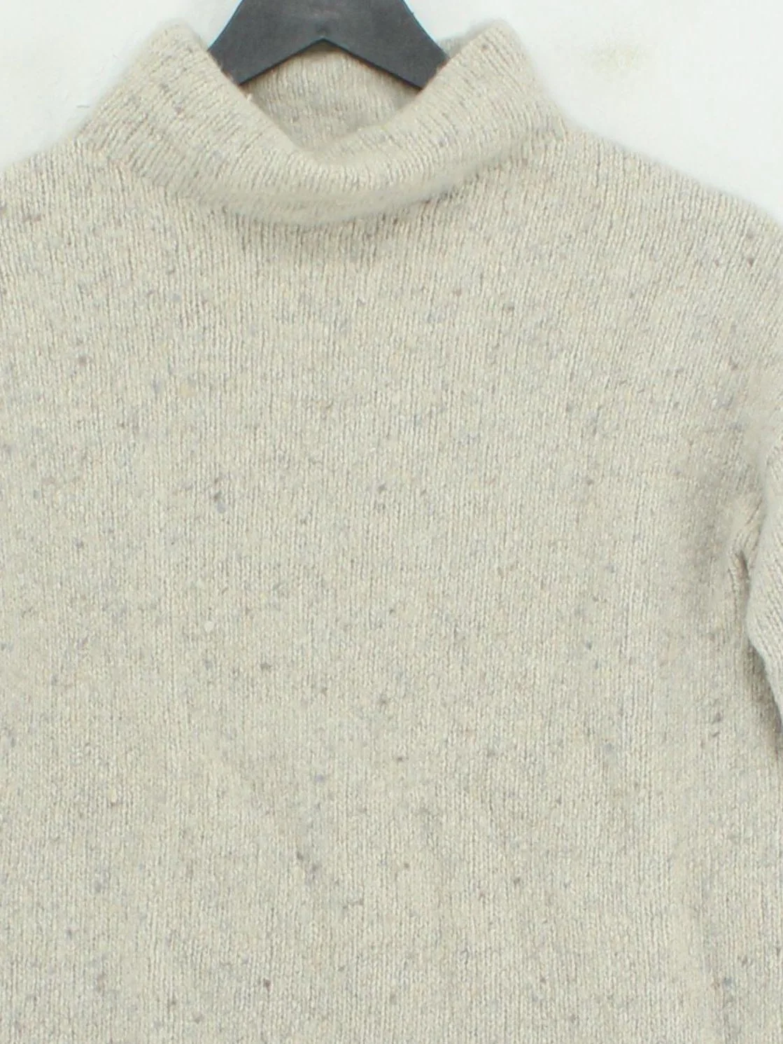 Vince Women's Jumper XS Cream Wool with Nylon, Other High Neck Pullover - Image 3