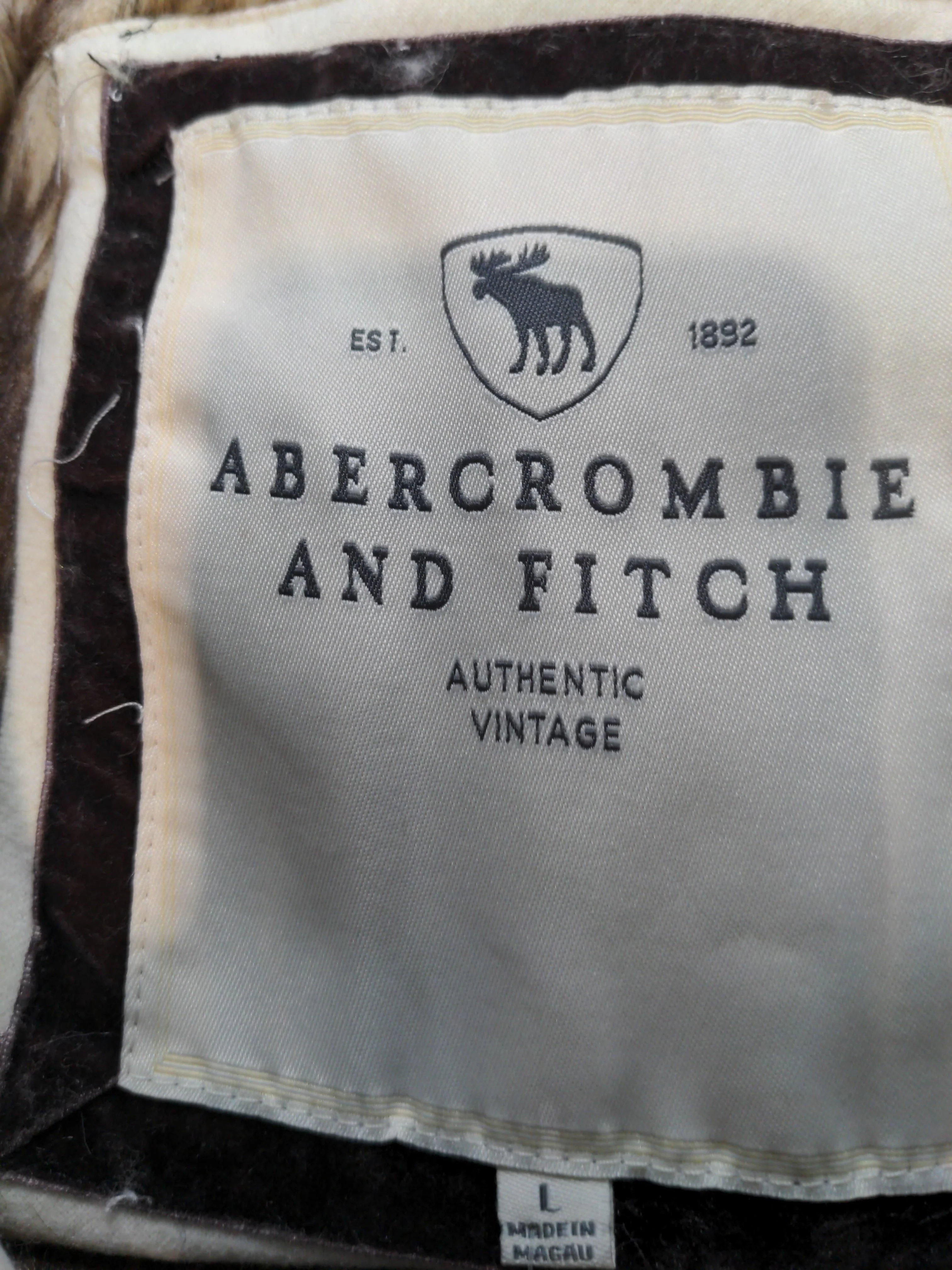 Vintage Abercrombie & Fitch Women's Hoodie L Cream Cotton - Image 5