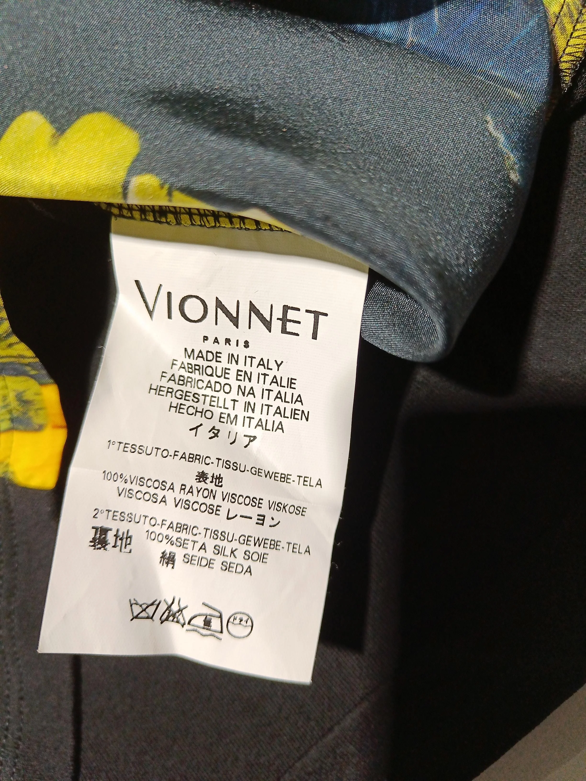 VIONNET Men's T-Shirt S Multi Graphic Viscose with Silk Basic - Image 6