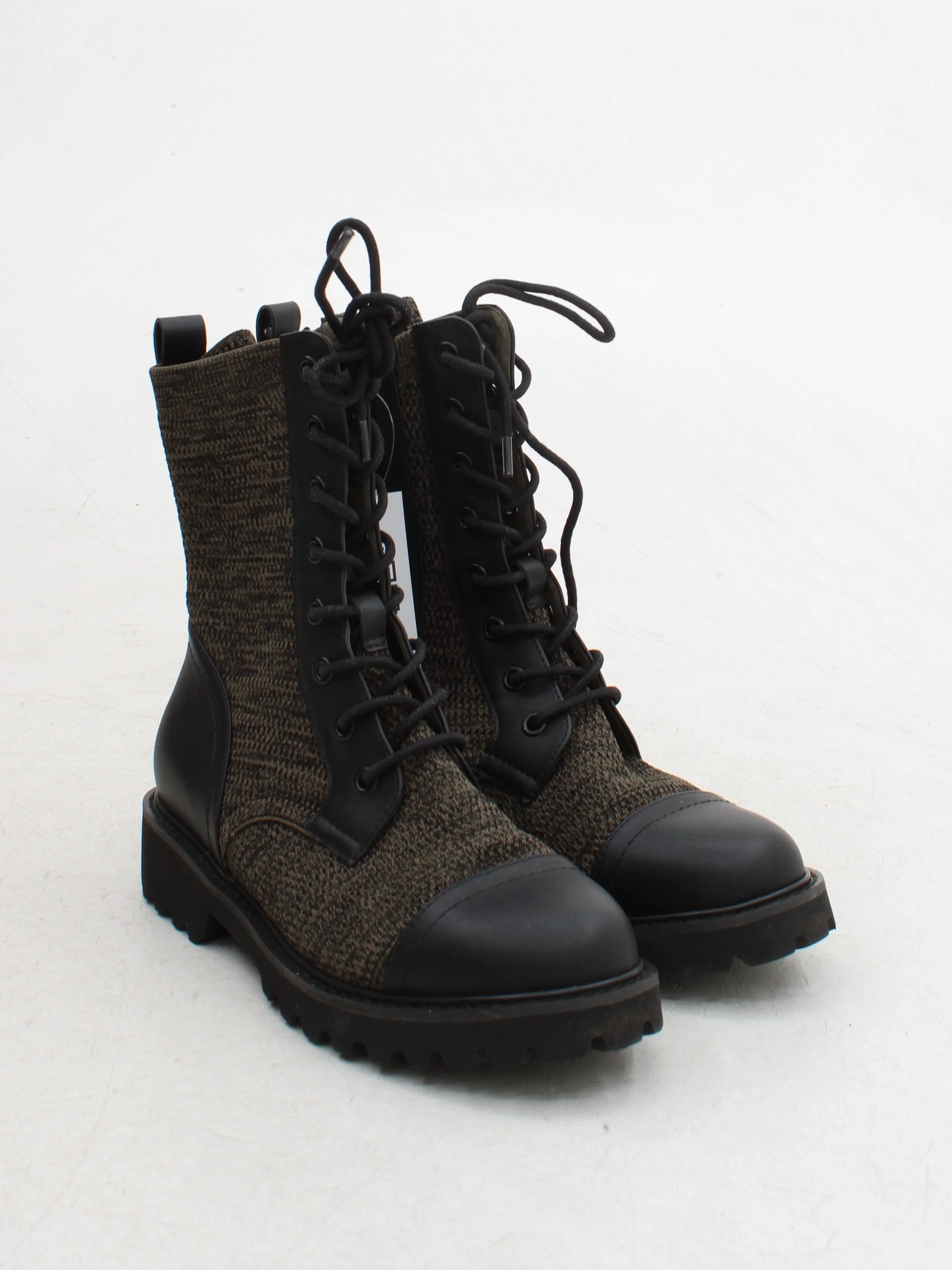 Vivaia Women's Boots UK 5.5 Green 100% Faux Leather Combat - Image 4