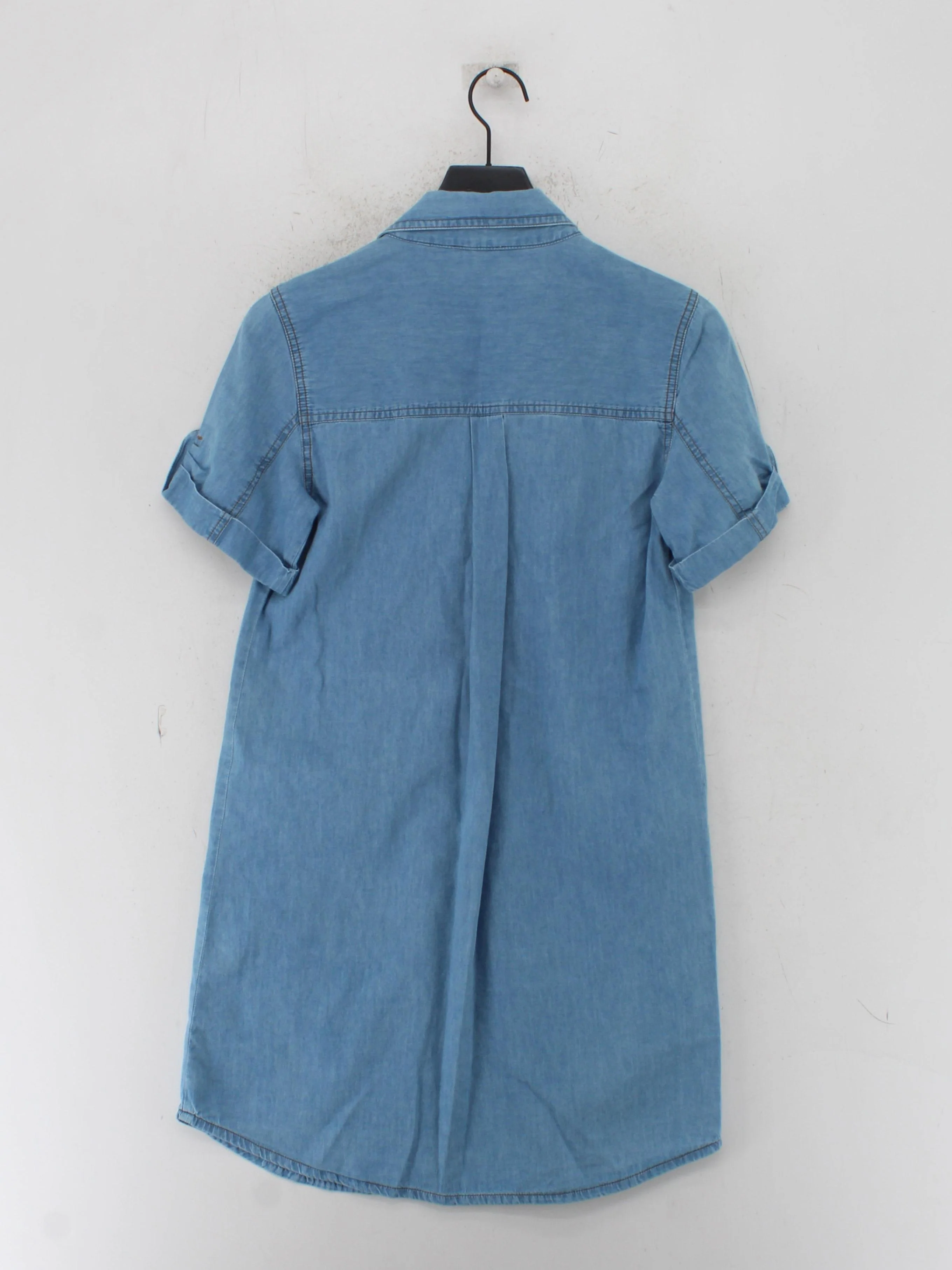 Warehouse Shirt Mini Dress UK10 in Blue - Image 2