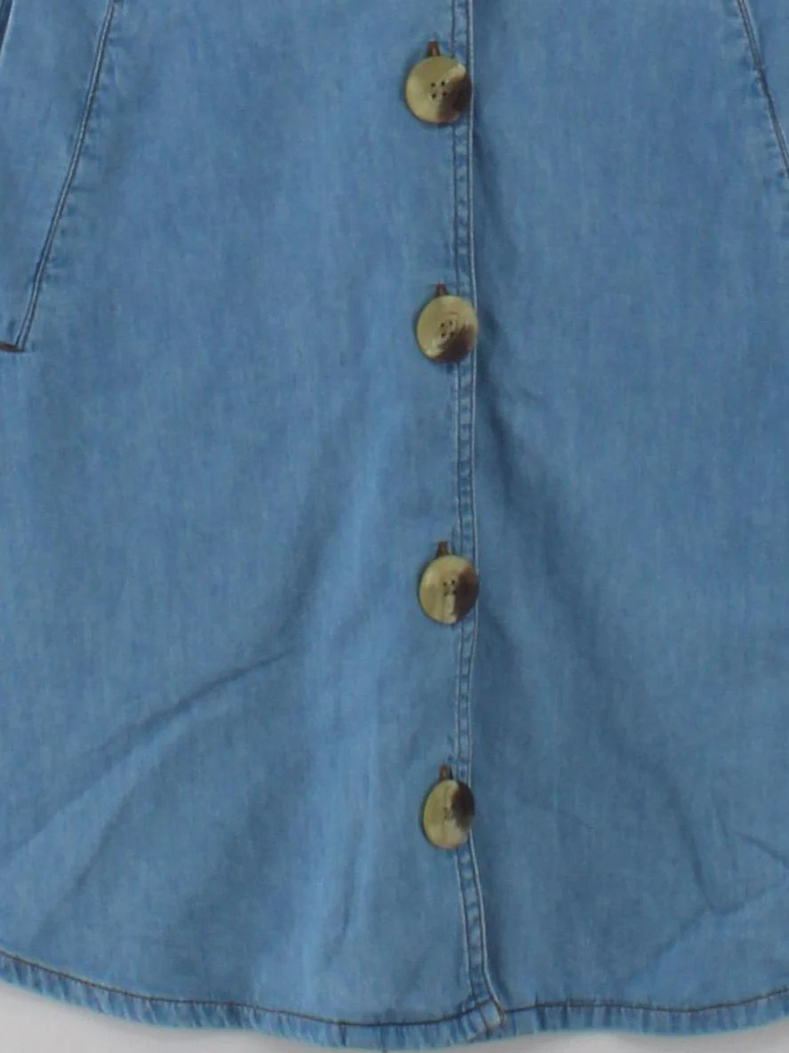 Warehouse Shirt Mini Dress UK10 in Blue - Image 4