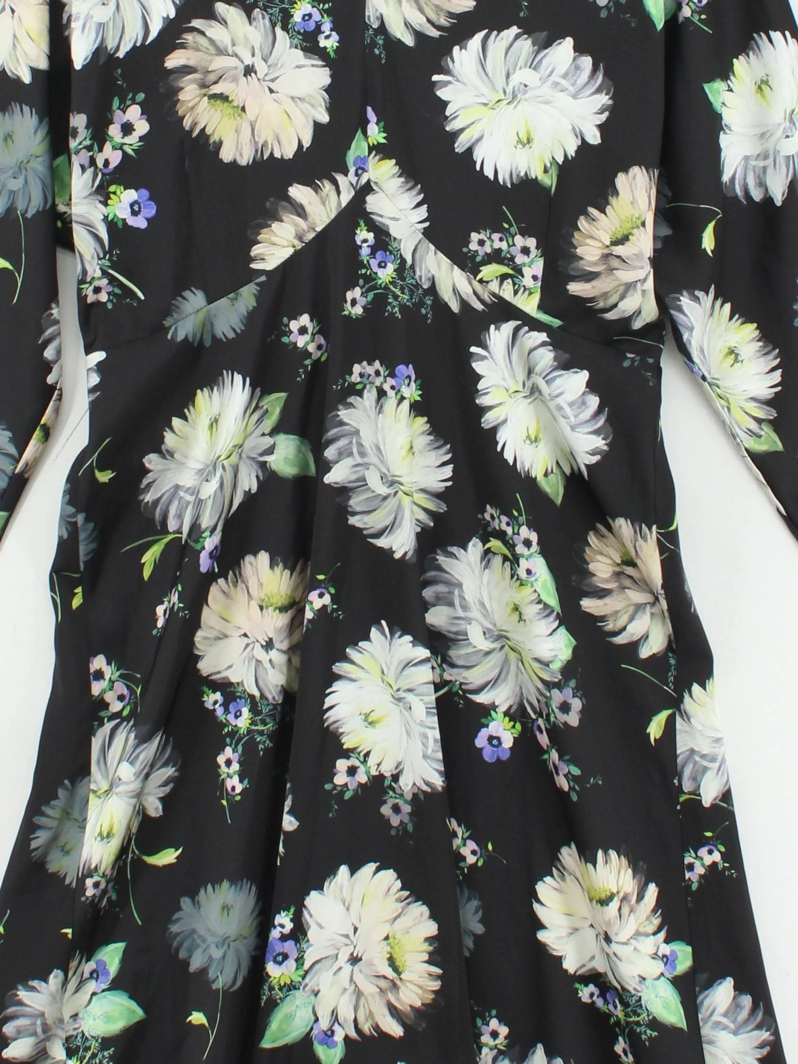 Warehouse Skater Midi Dress UK14 in Black - Image 3