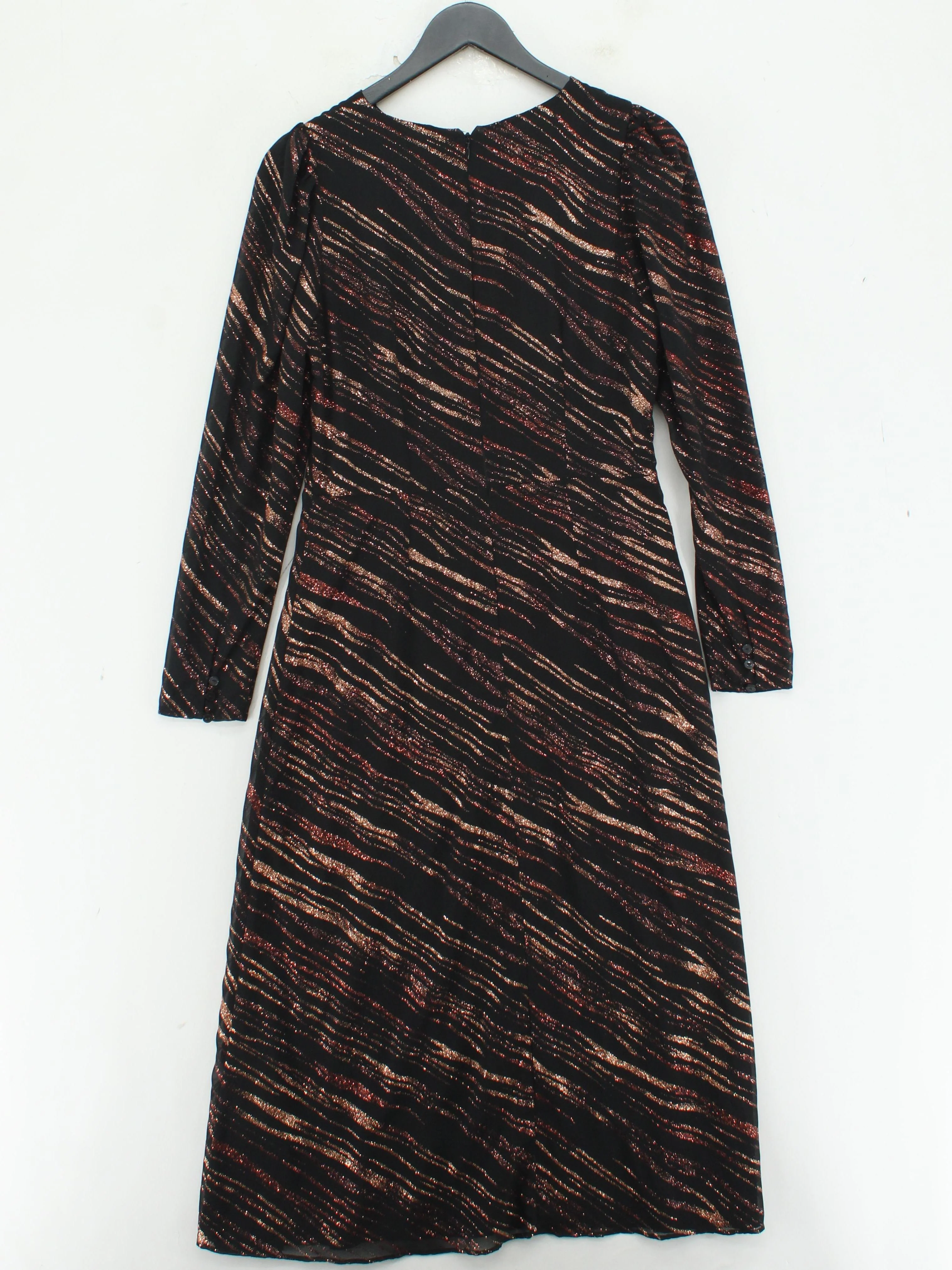 Warehouse T-Shirt Midi Dress UK10 in Black - Image 2