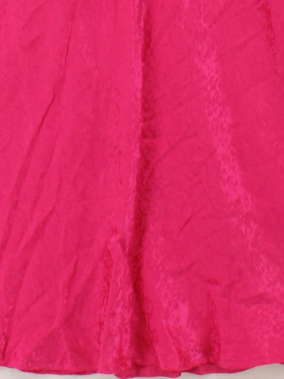Warehouse Women's Maxi Skirt UK 10 Pink Floral Viscose with Polyester Long Maxi - Image 4