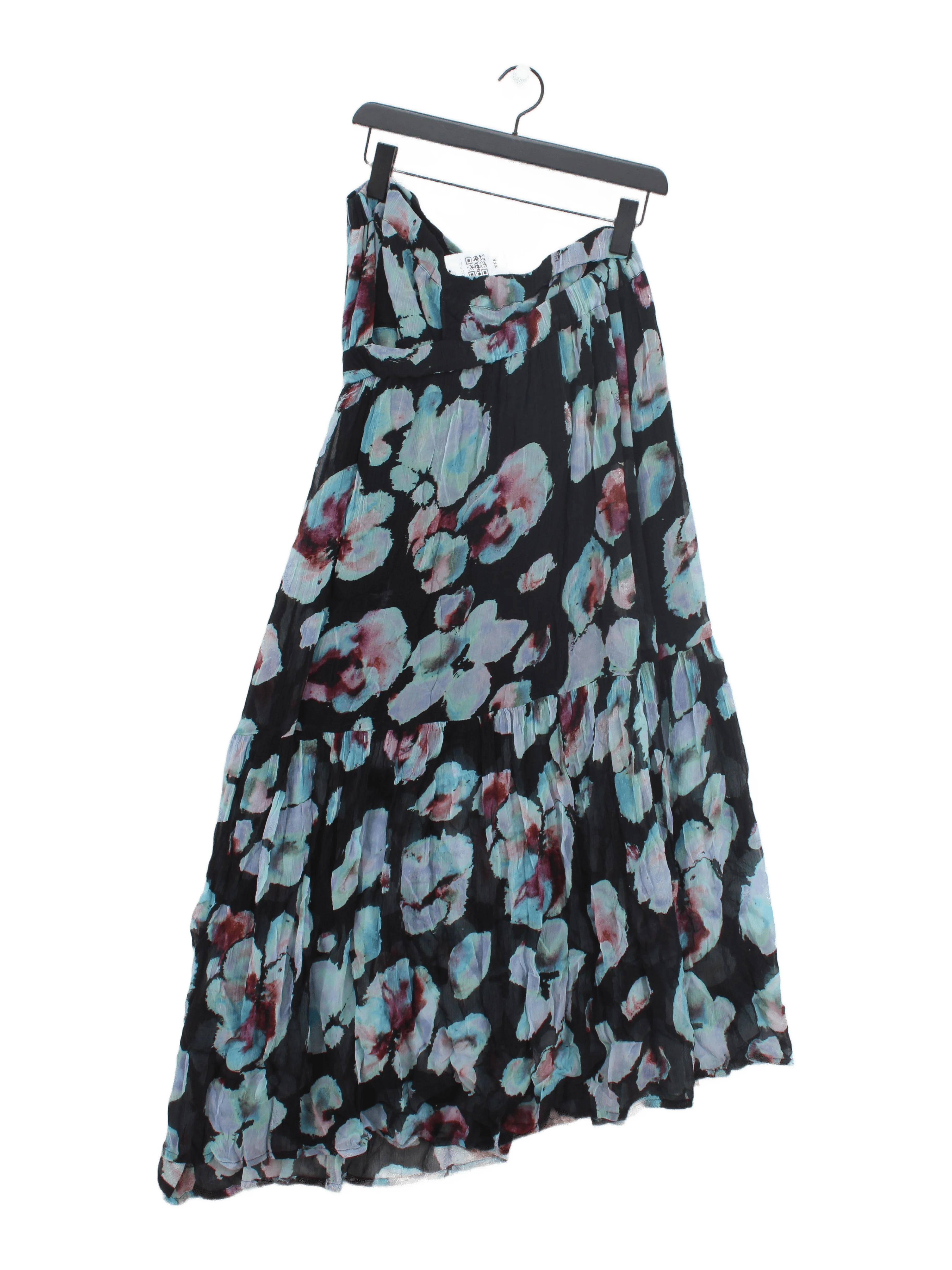 Warehouse Women's Maxi Skirt UK 12 Multi Floral 100% Viscose Long Maxi