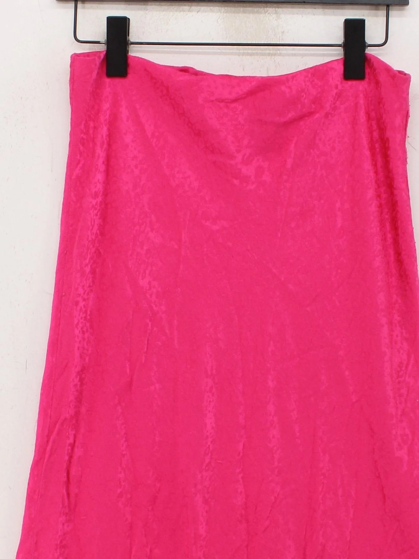 Warehouse Women's Maxi Skirt UK 16 Pink Viscose with Polyester Maxi - Image 3
