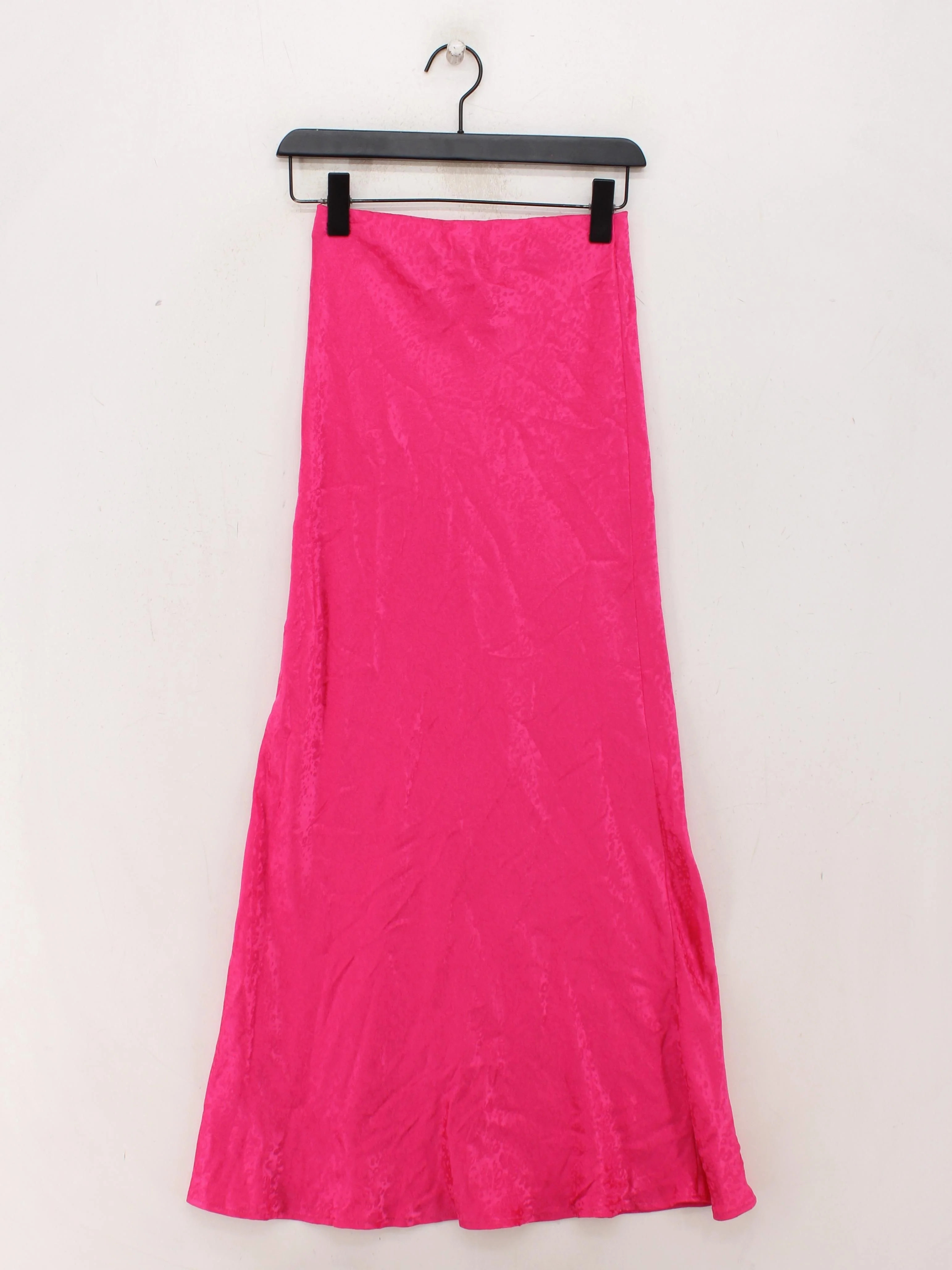 Warehouse Women's Maxi Skirt UK 6 Pink Viscose with Polyester Long Maxi - Image 2