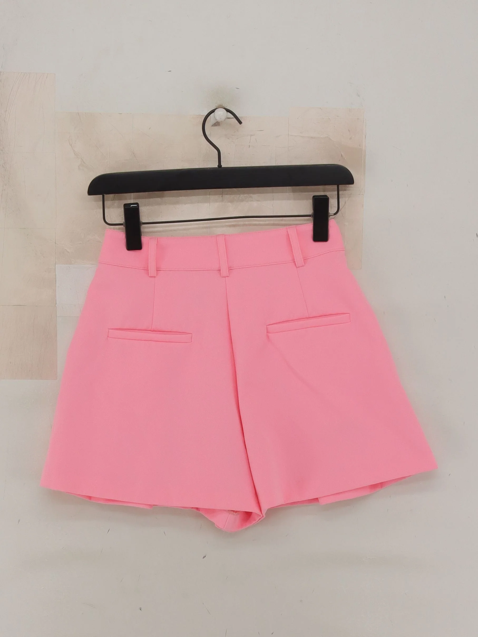 Warehouse Women's Shorts UK 8 Pink 100% Other Paperbag - Image 2
