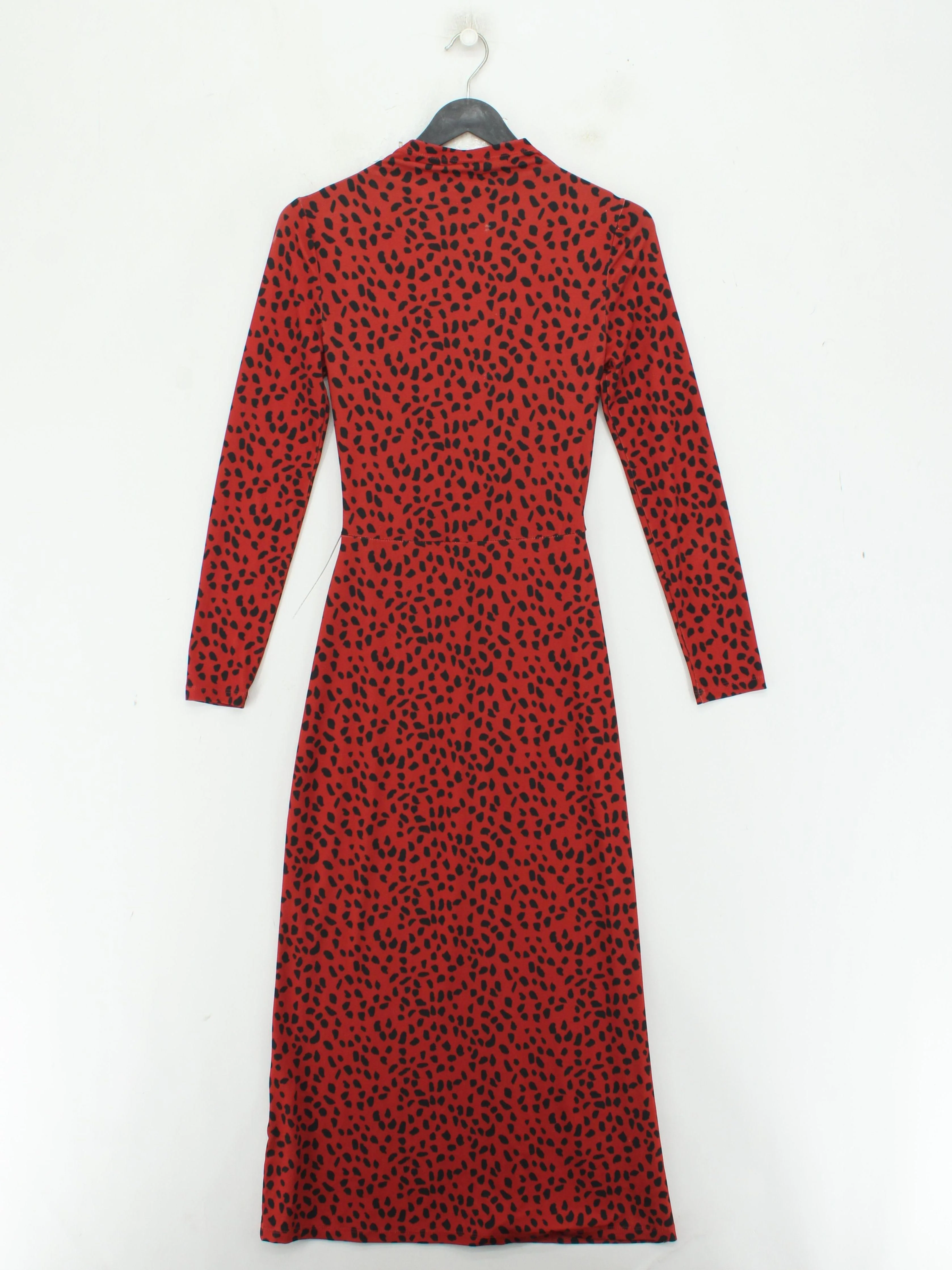 wayf Bodycon Midi Dress XS in Red - Image 2