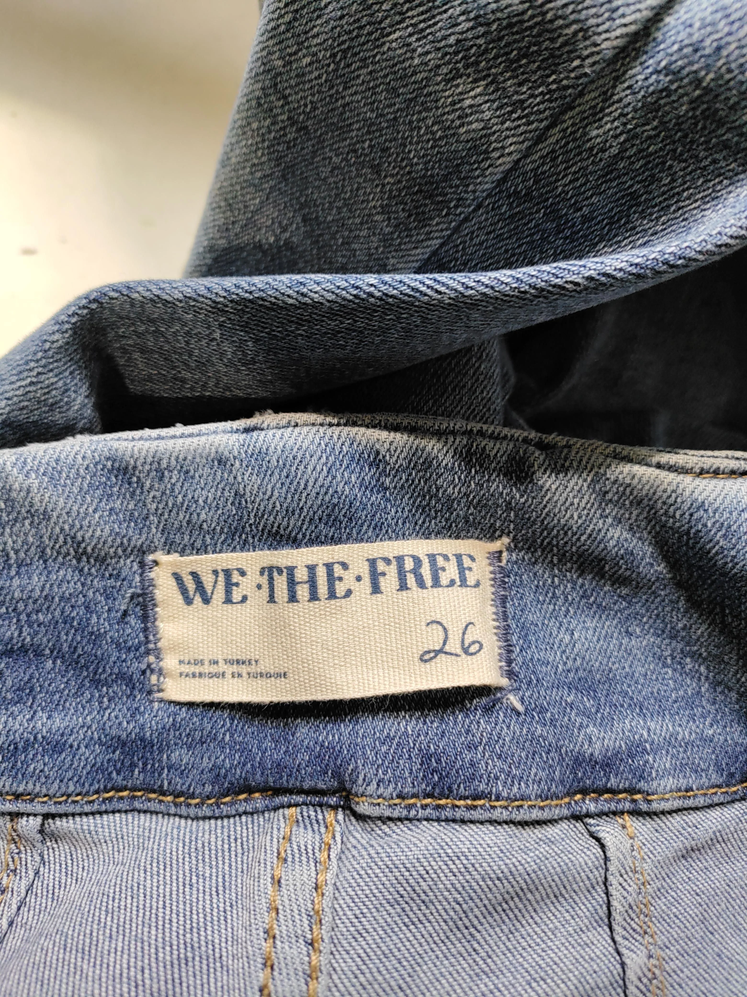 We The Free Women's Jeans W 26 in Blue Cotton with Polyester Flared - Image 5