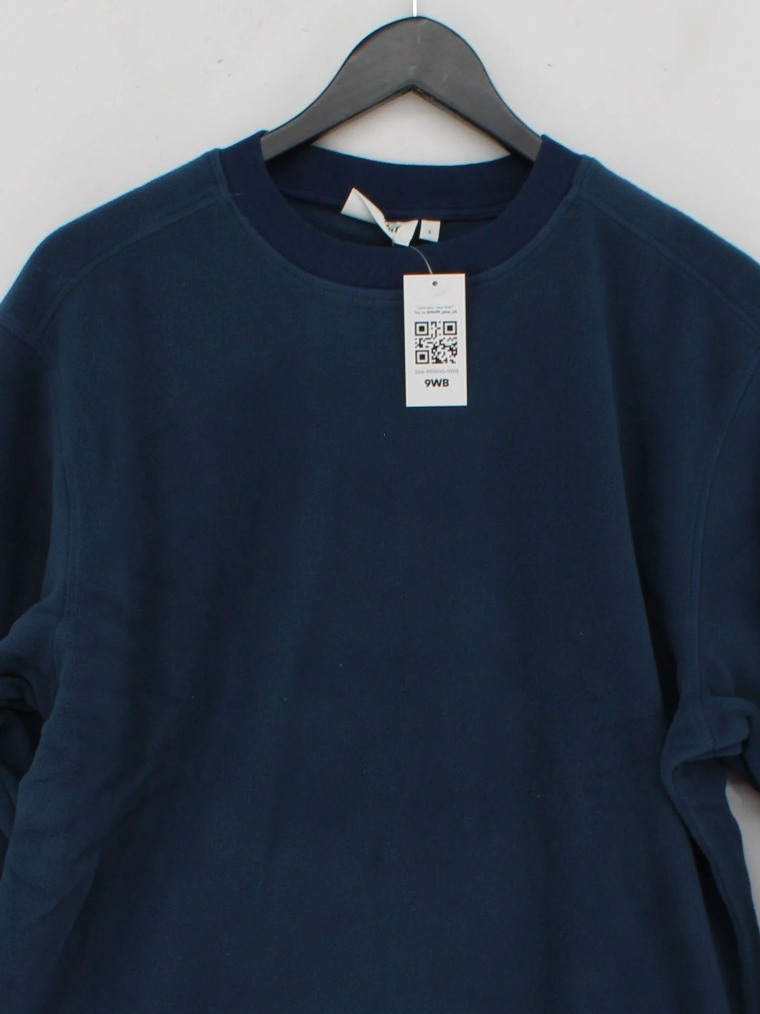 Weekday Men's Hoodie S Blue 100% Polyester Pullover - Image 3