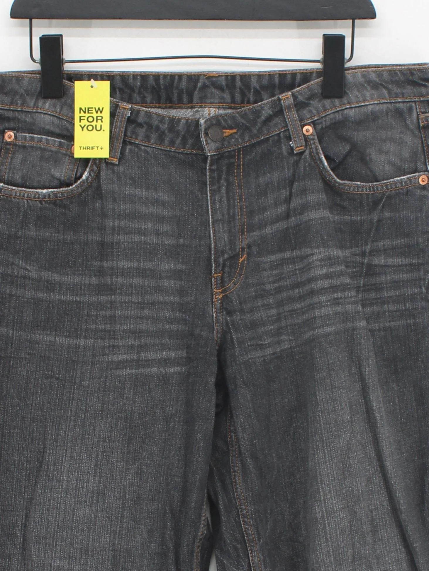 Weekday Men's Jeans W 33 in Black 100% Cotton Wide-Leg - Image 3