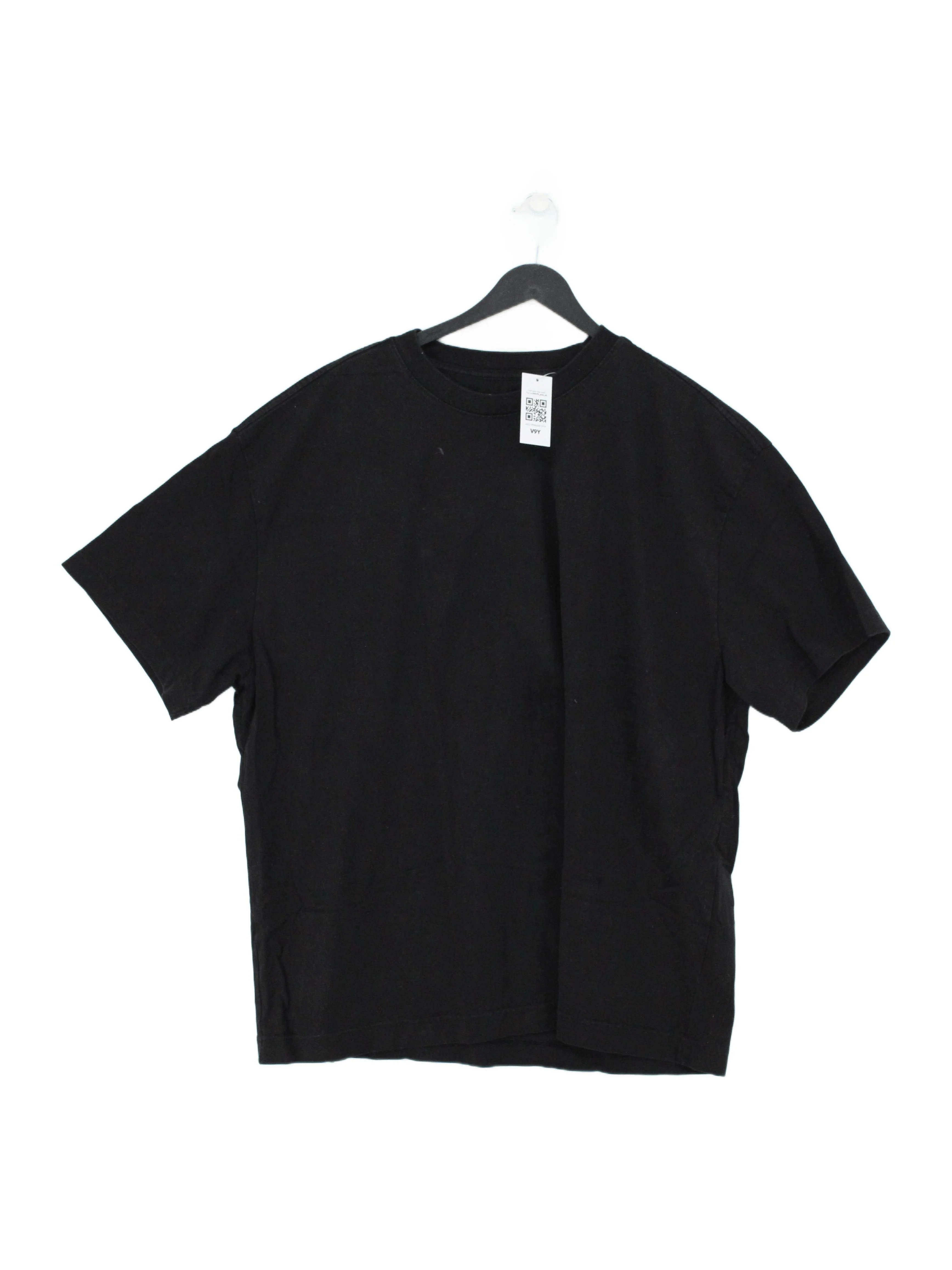 Weekday Men's T-Shirt XL Black 100% Cotton Basic