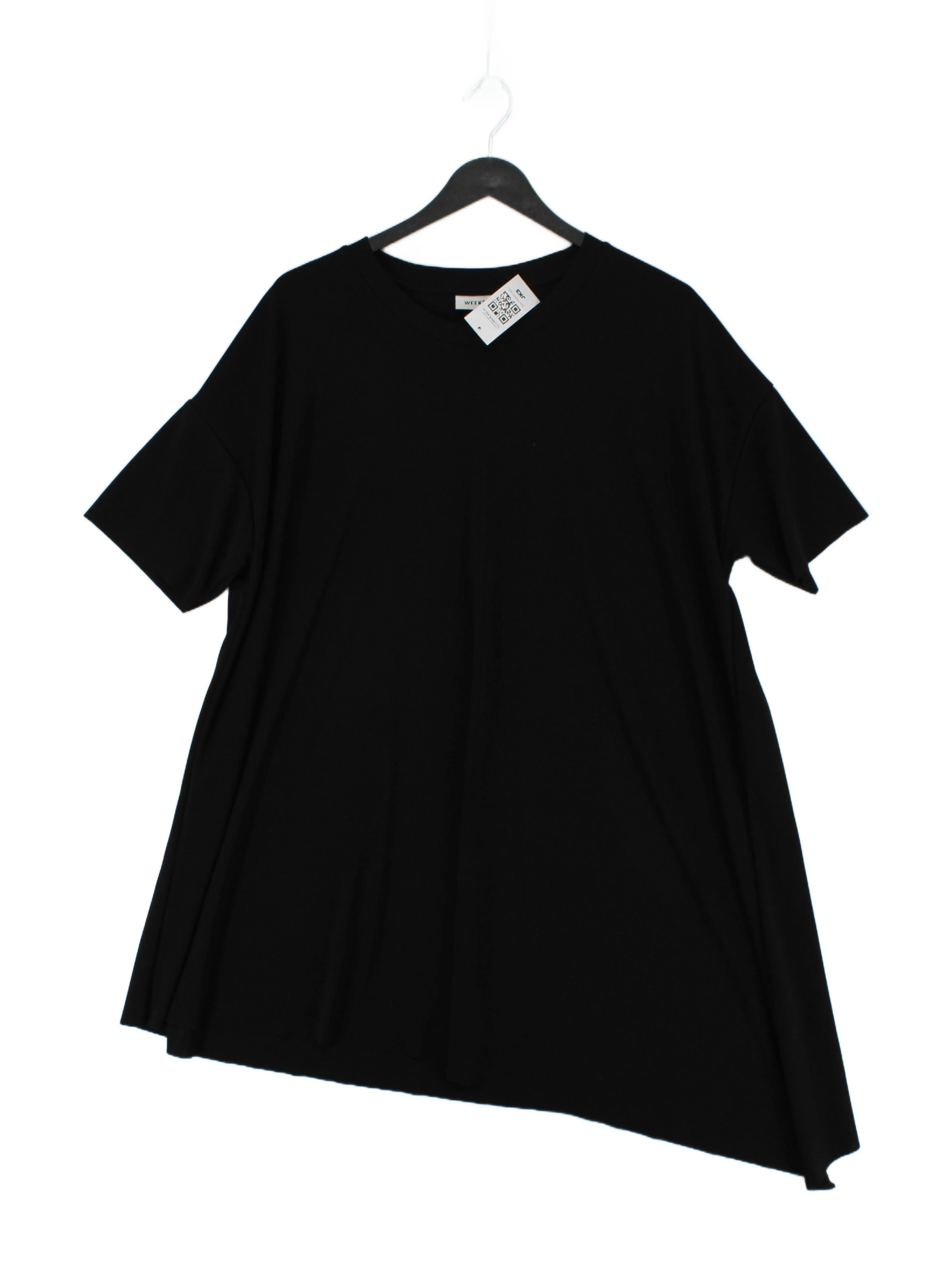 Weekday T-Shirt Midi Dress M in Black