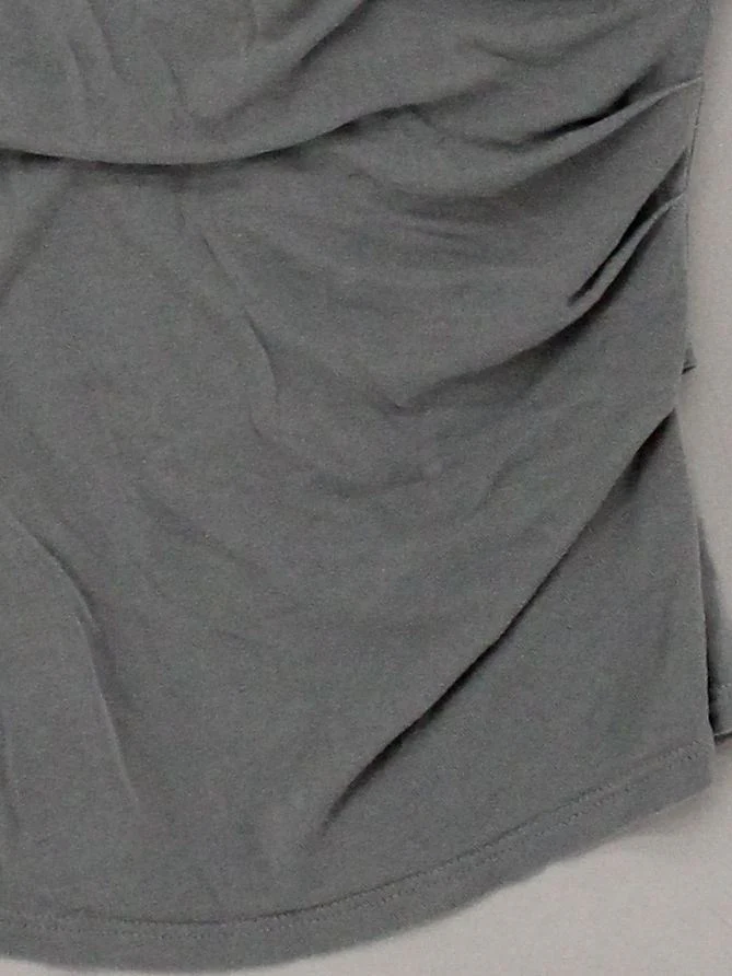 Weekday Women's Top S Grey 100% Other Sleeveless Round Neck Basic - Image 4