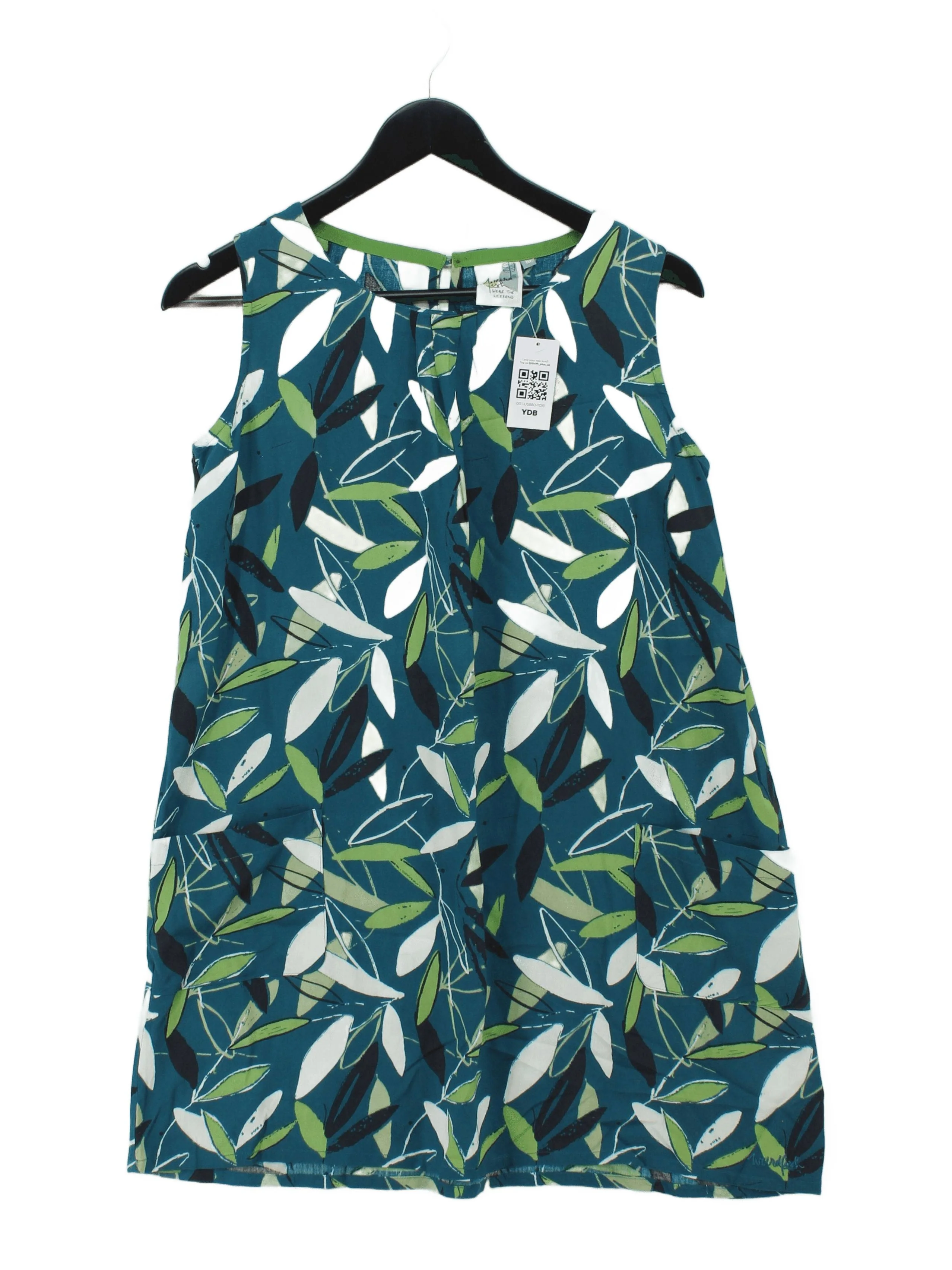 Weird Fish T-Shirt Mini Dress UK10 in Blue