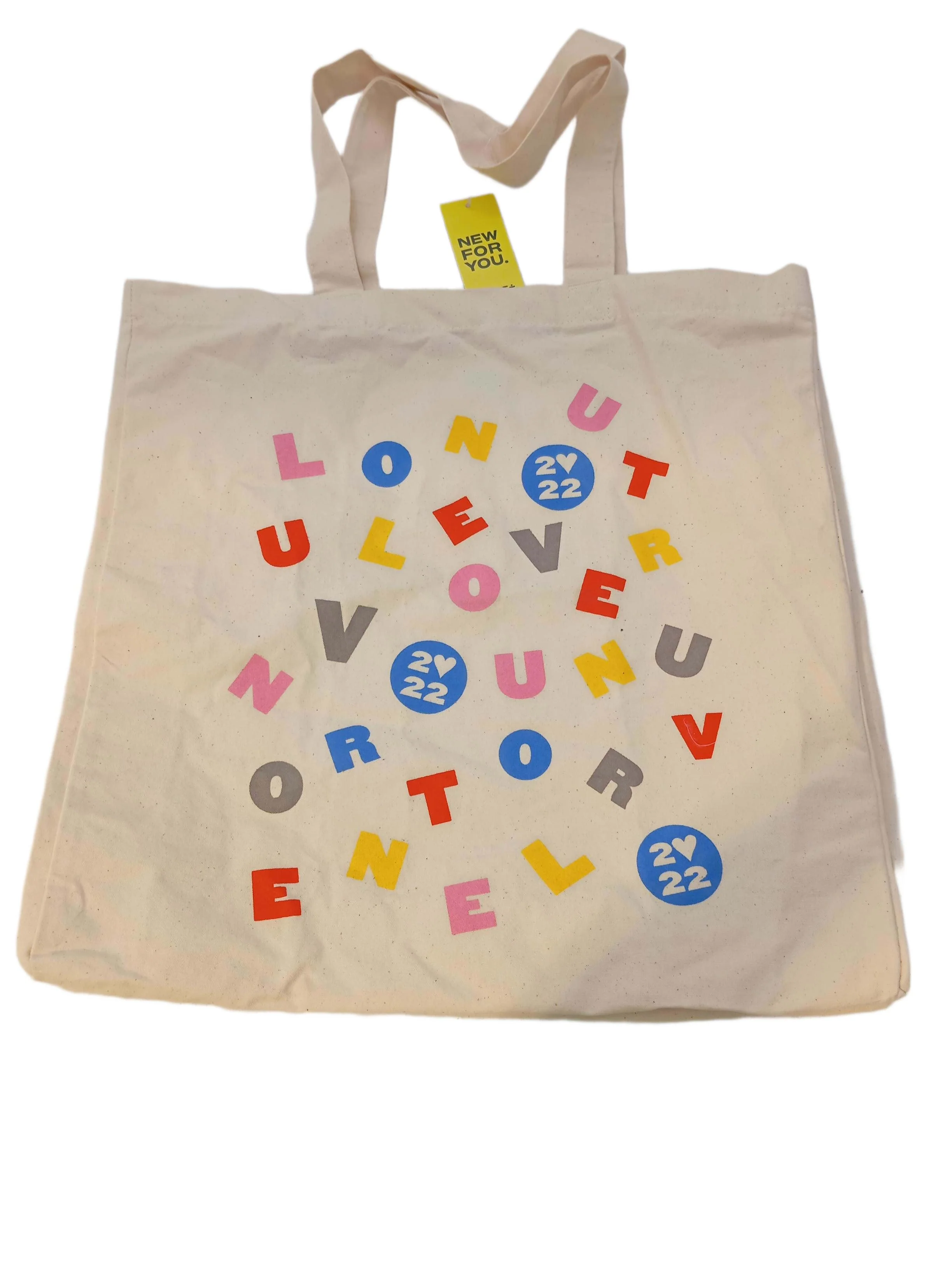 Westford Mill Women's Bag Cream Graphic 100% Cotton Tote