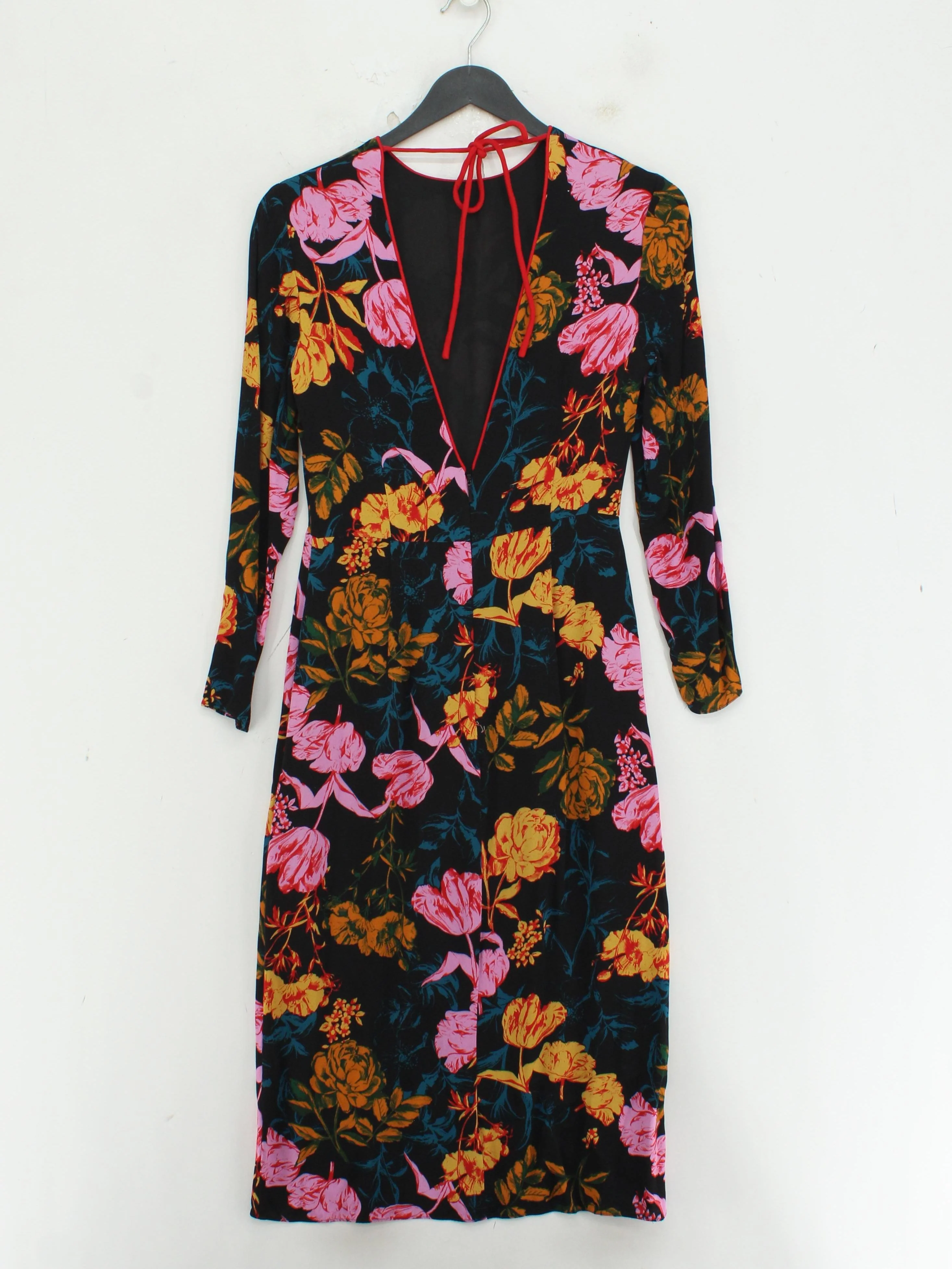 Whistles Bodycon Midi Dress UK8 in Black - Image 2