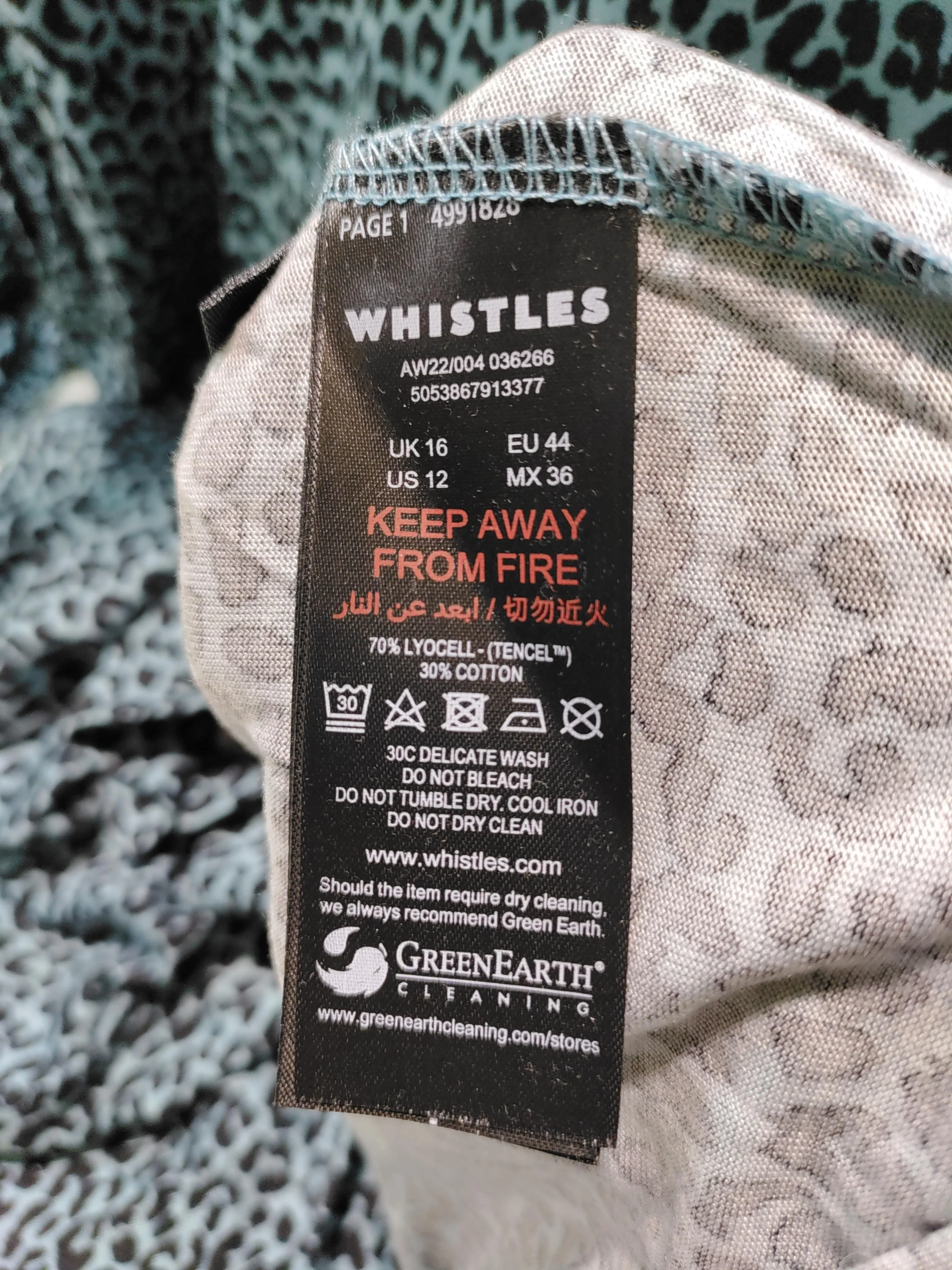 Whistles Maxi Dress UK16 in Blue - Image 6