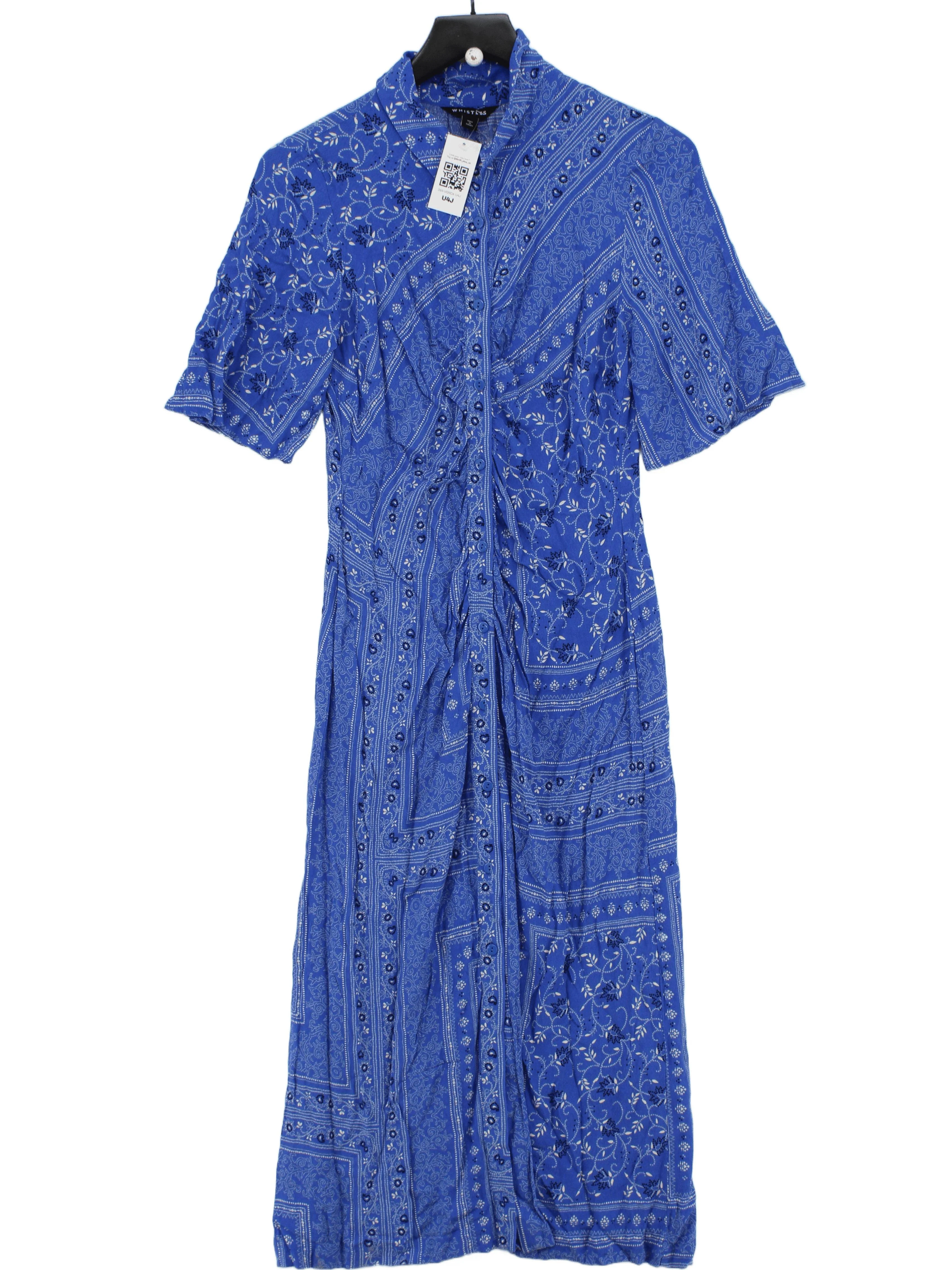 Whistles Shirt Midi Dress UK12 in Blue