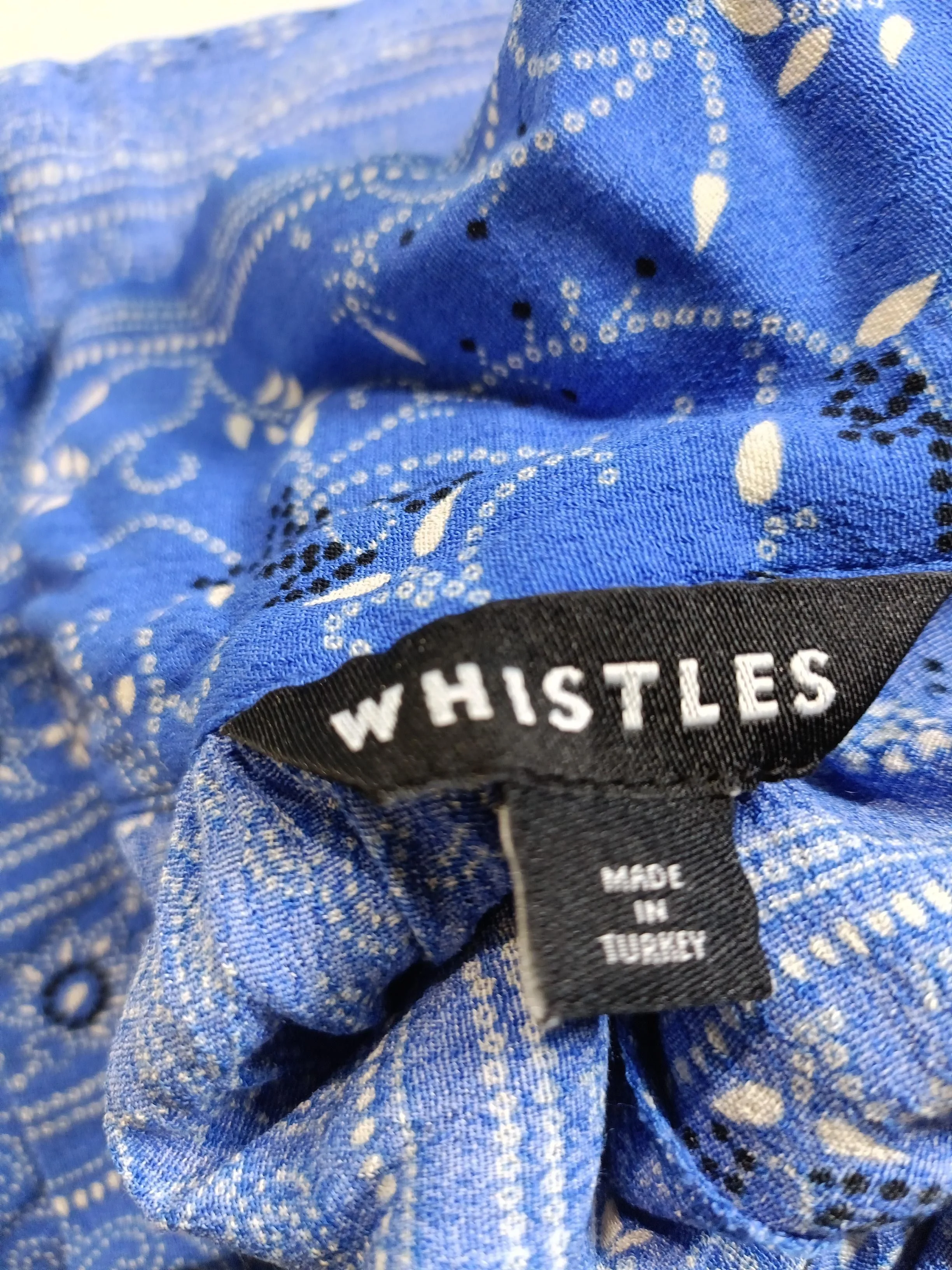 Whistles Shirt Midi Dress UK12 in Blue - Image 5