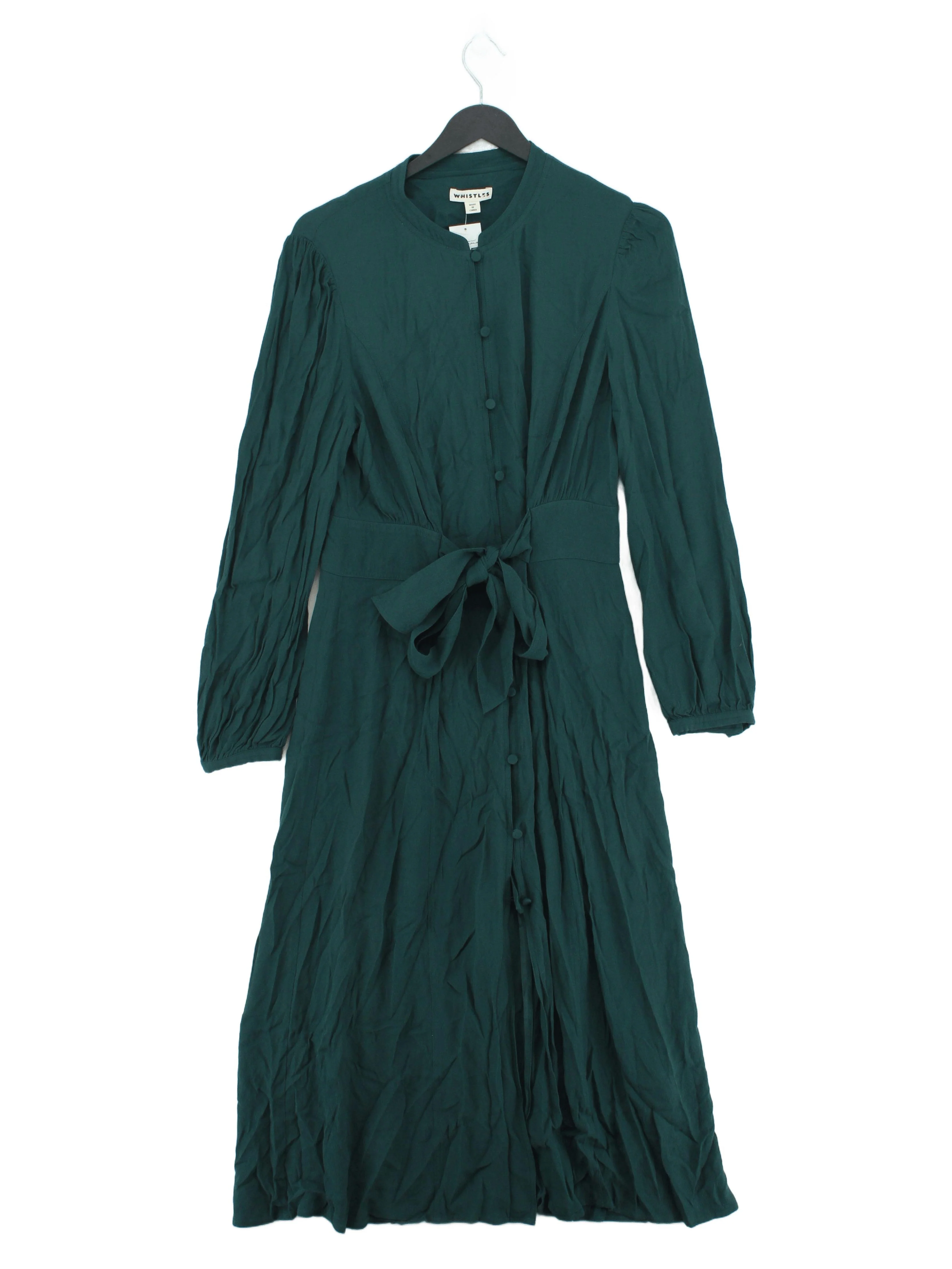 Whistles Shirt Midi Dress UK12 in Green