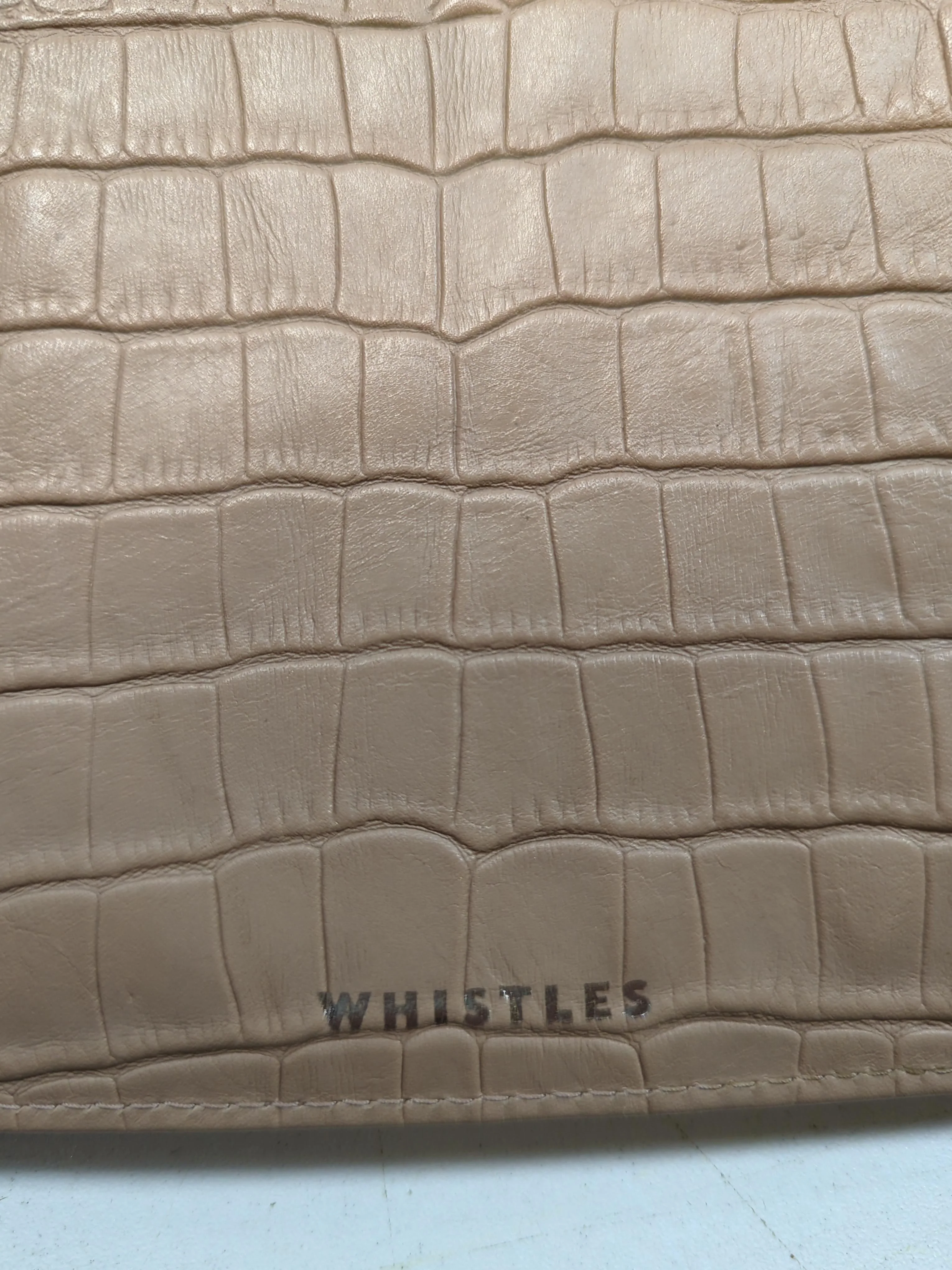 Whistles Women's Bag Tan Animal Print 100% Faux Leather Clutch - Image 5