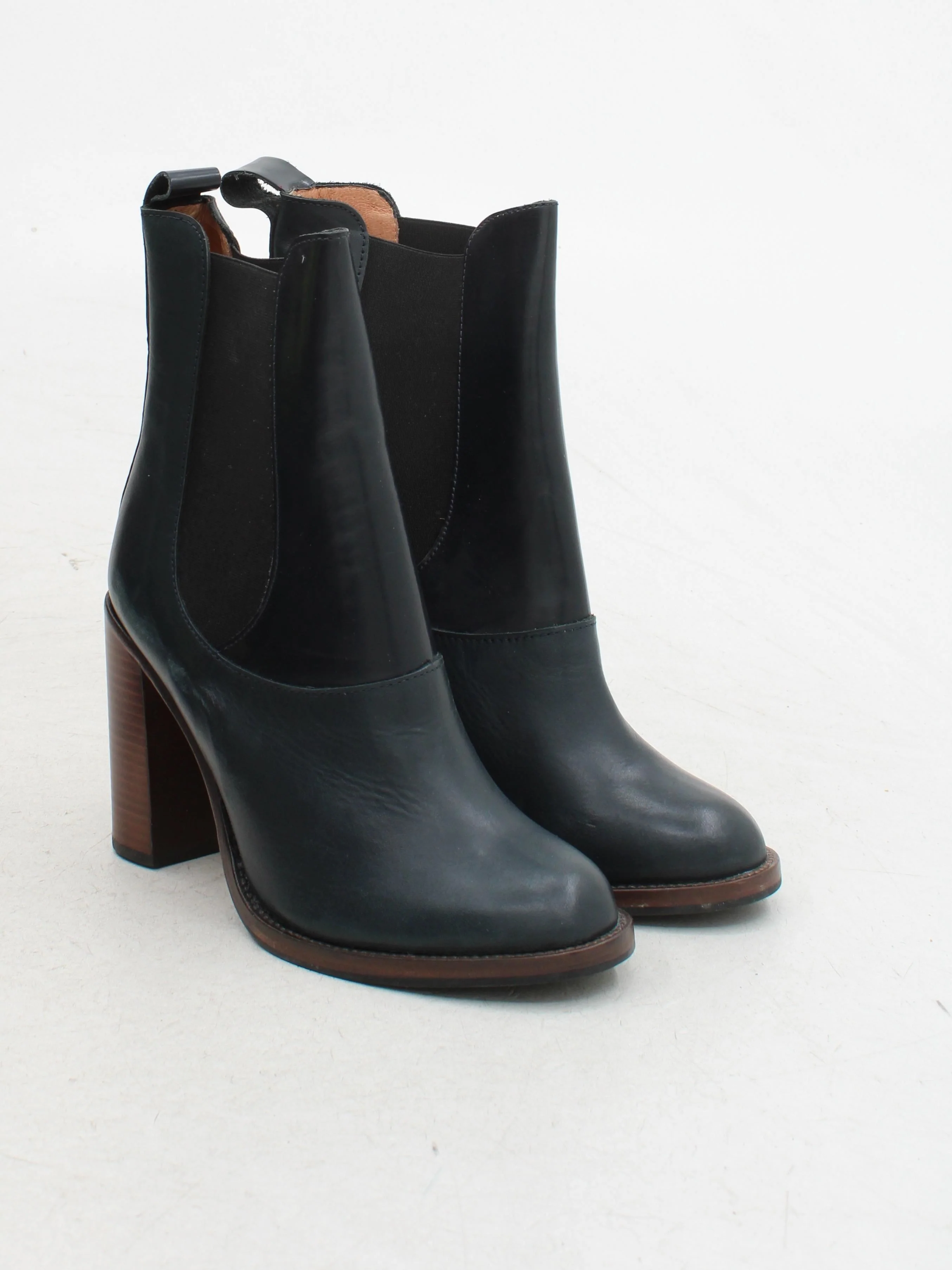 Whistles Women's Boots UK 6 Blue 100% Leather Chelsea - Image 4