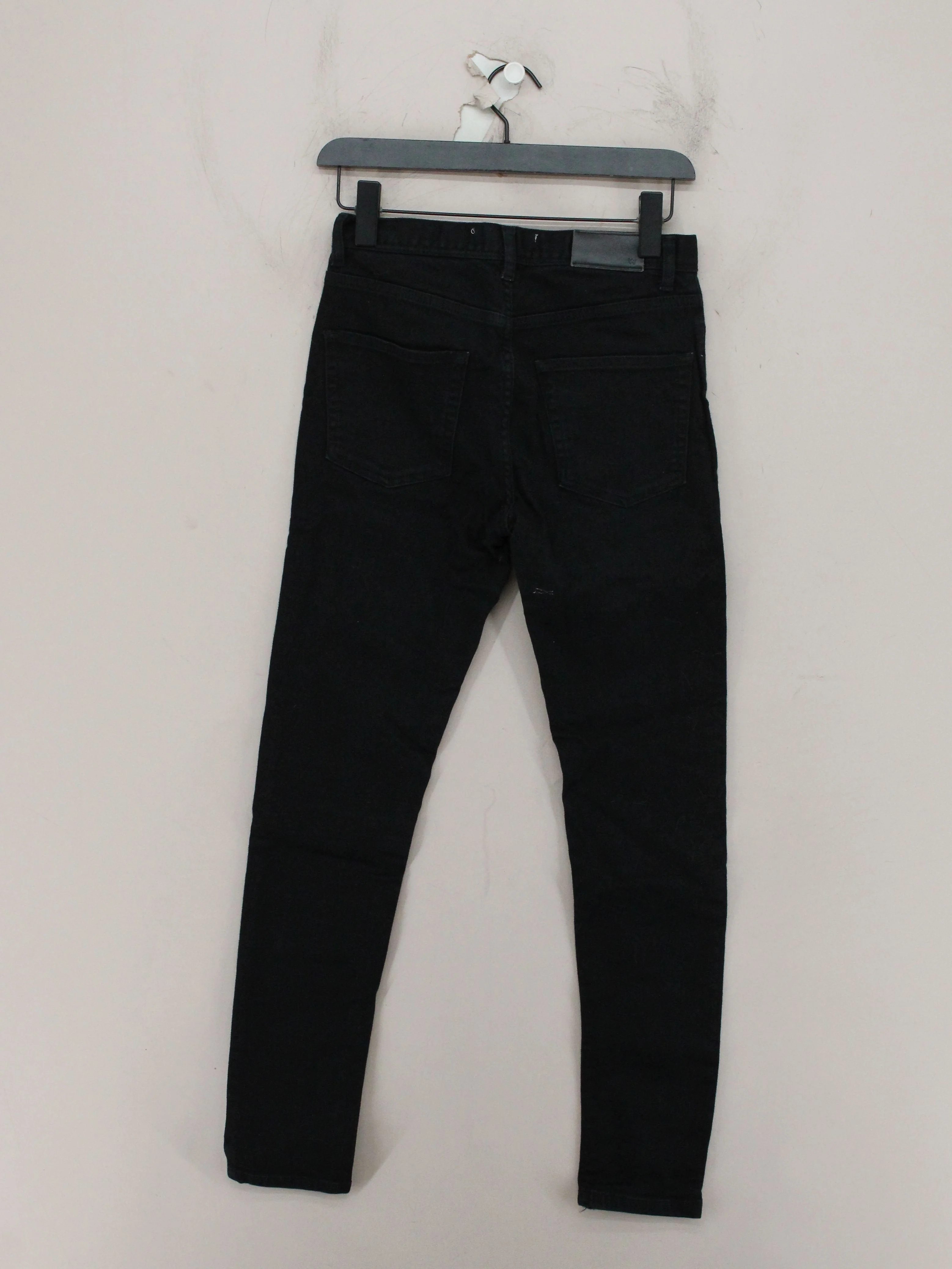 Whistles Women's Jeans W 28 in Black Cotton with Polyester, Elastane Skinny - Image 2