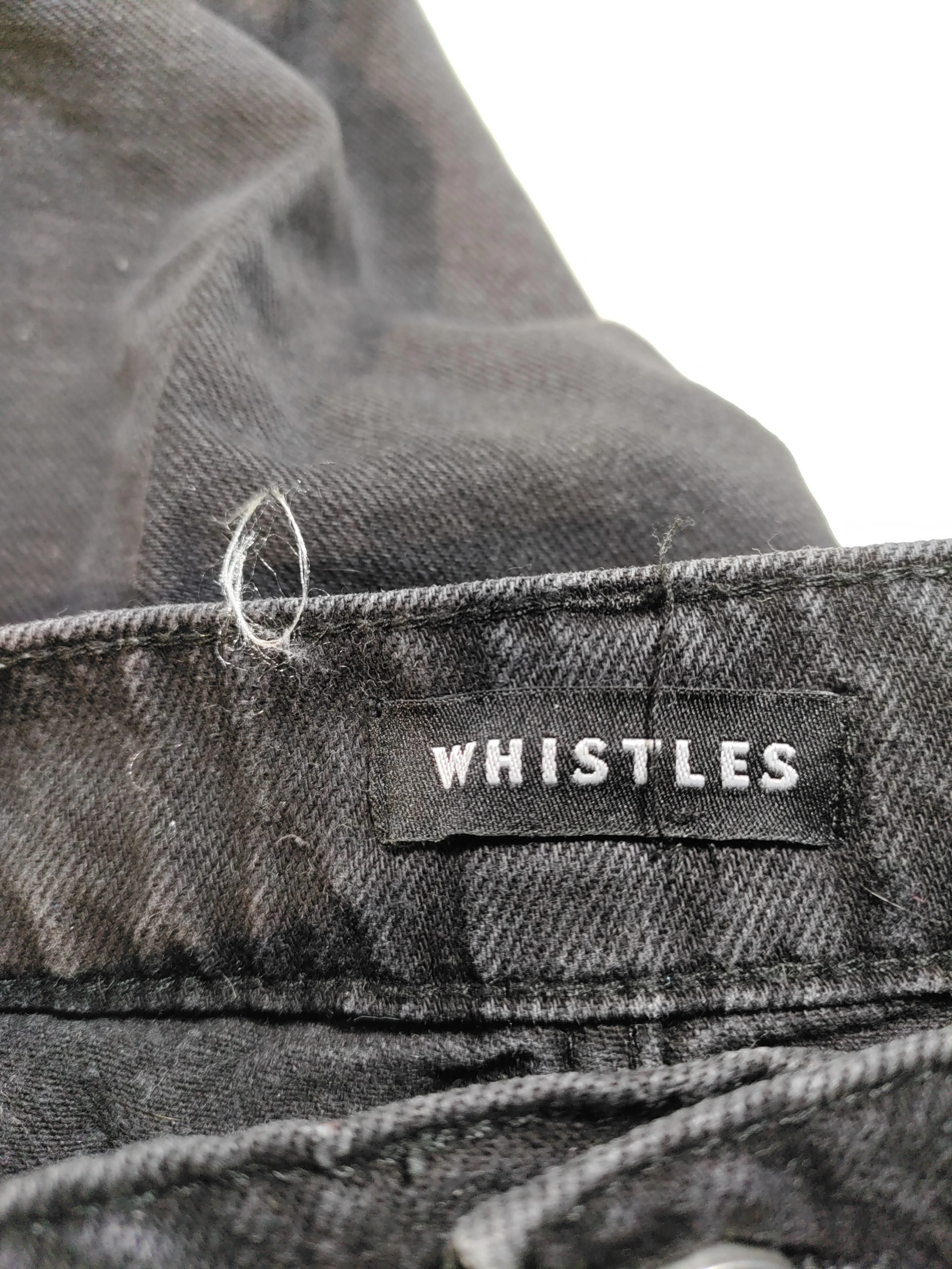 Whistles Women's Jeans W 32 in Black 100% Cotton Mom - Image 6