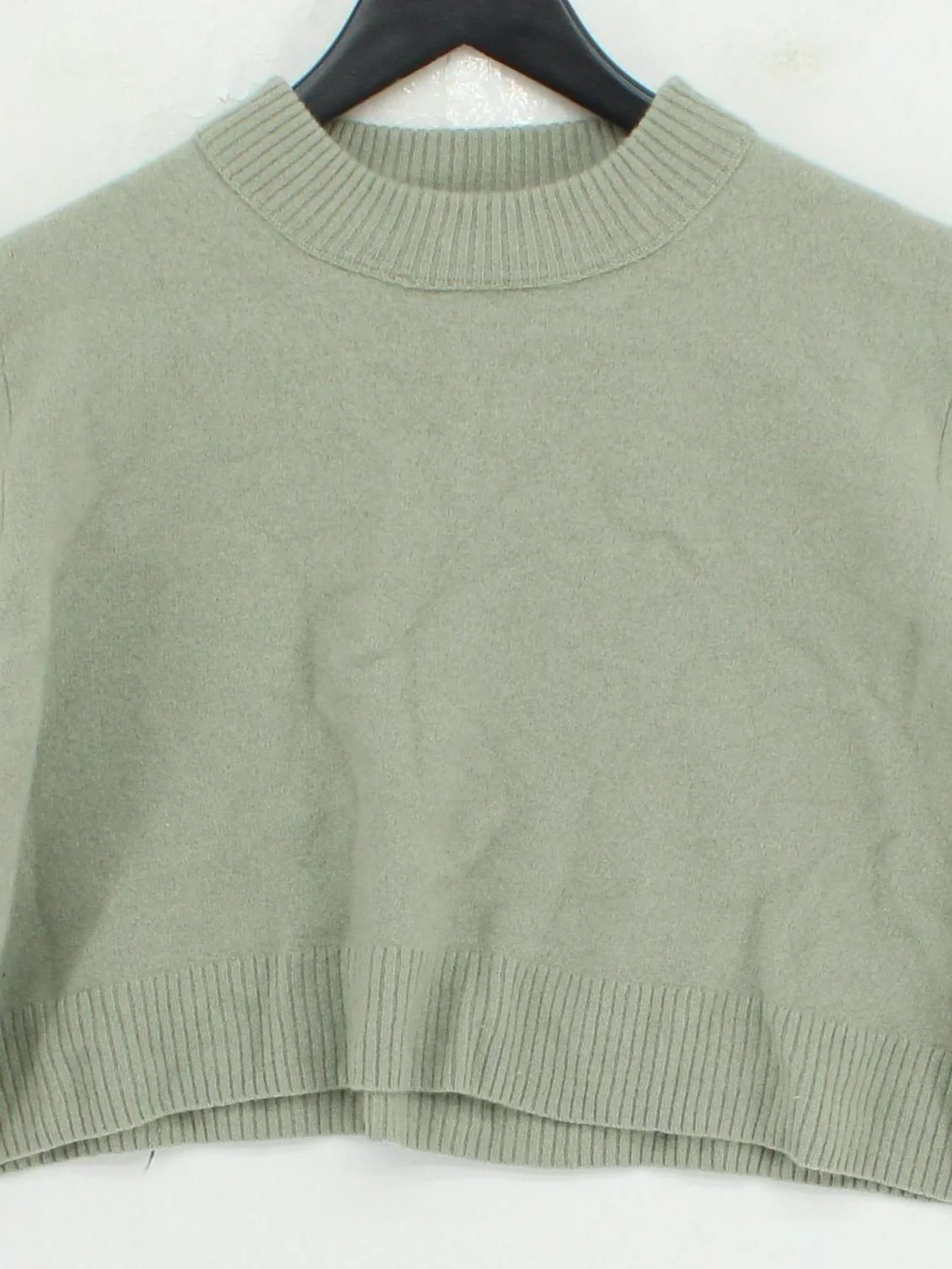 Whistles Women's Jumper M Green 100% Wool Crew Neck Pullover - Image 3