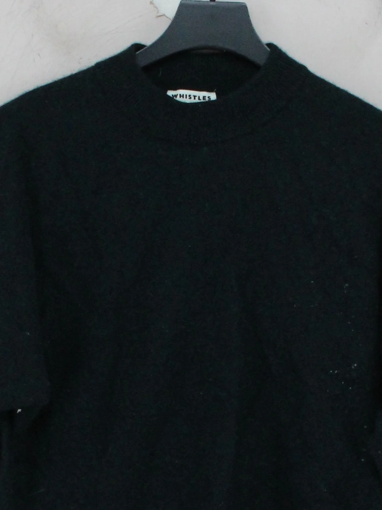 Whistles Women's Jumper S Green 100% Wool Mock Neck Pullover - Image 3