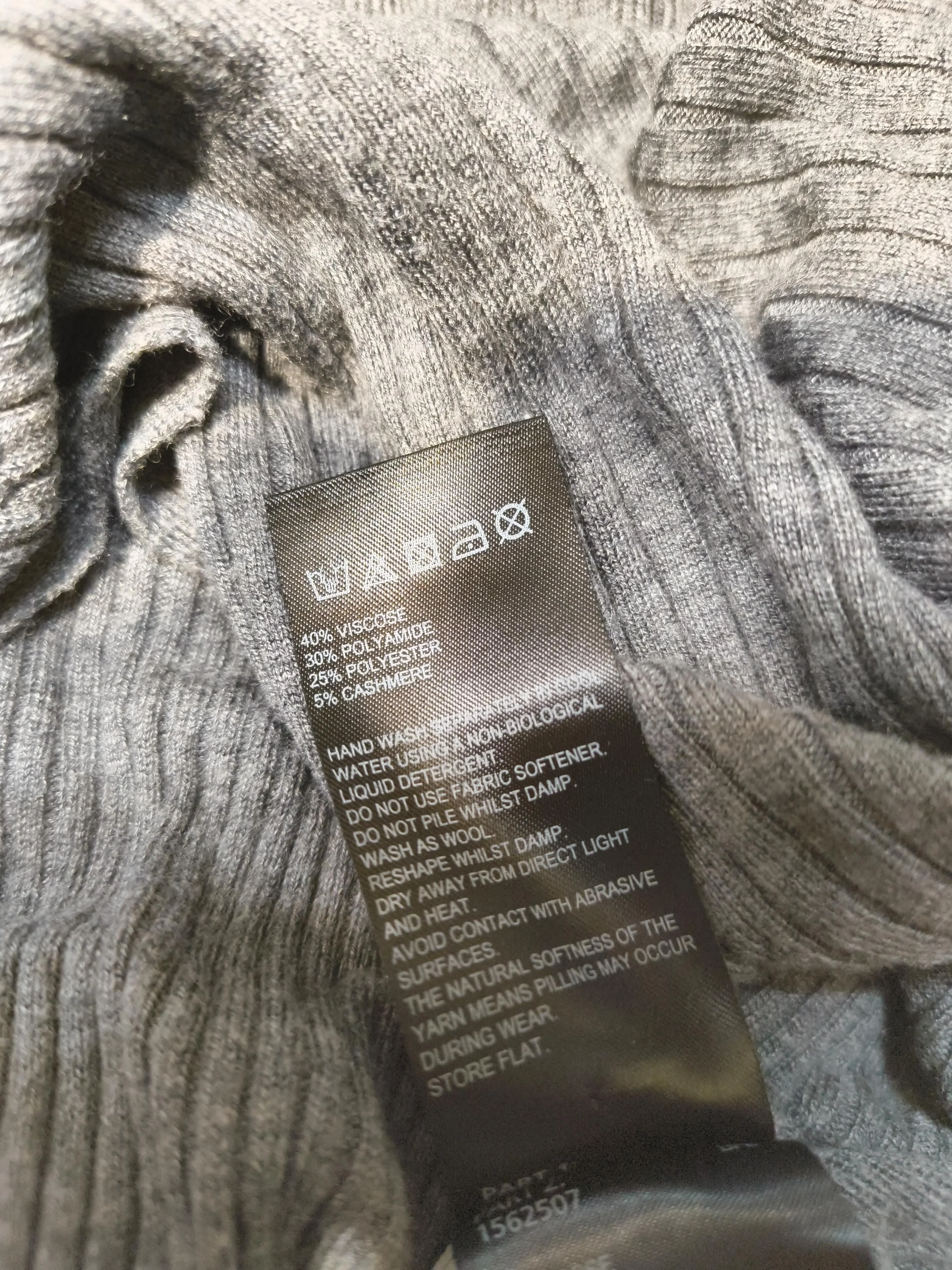 Whistles Women's Jumper S Grey Viscose - Image 6