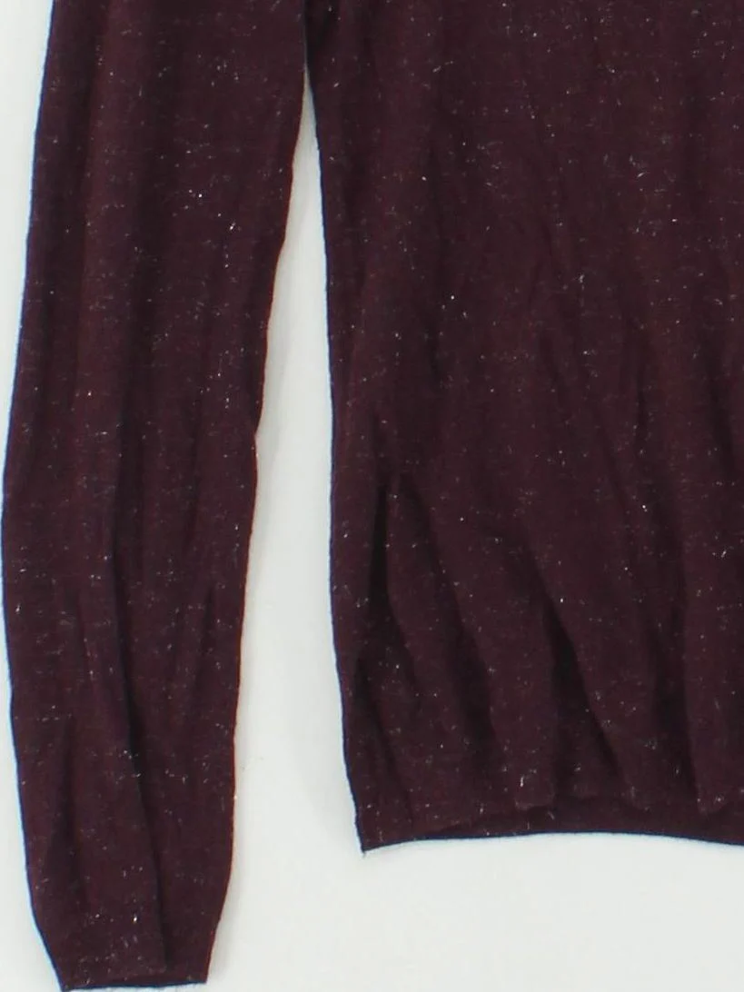 Whistles Women's Jumper UK 12 Purple Viscose with Polyamide, Other Pullover - Image 4