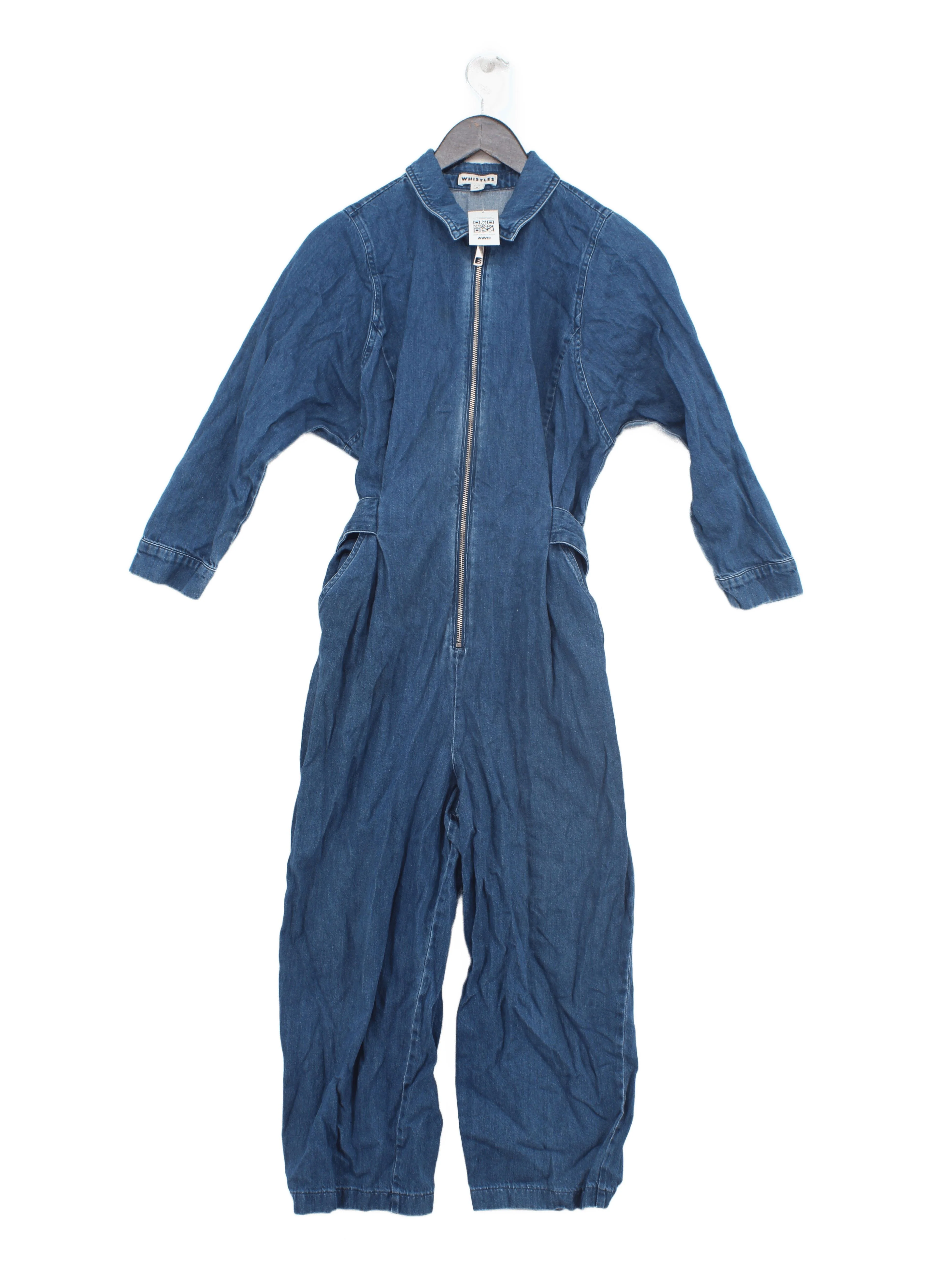 Whistles Women's Jumpsuit S Blue 100% Other Wide-Leg Jumpsuit