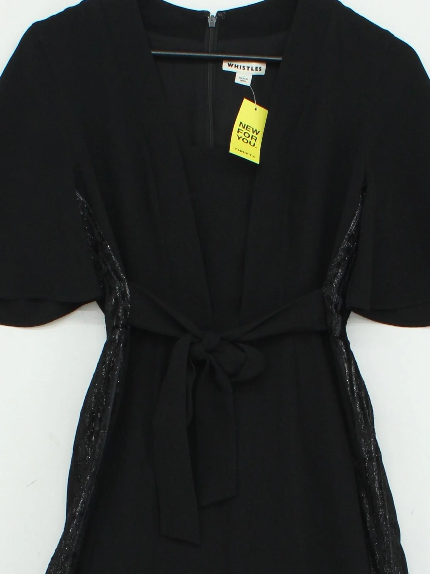 Whistles Women's Jumpsuit UK 8 Black 100% Polyester Wide-Leg Jumpsuit - Image 3