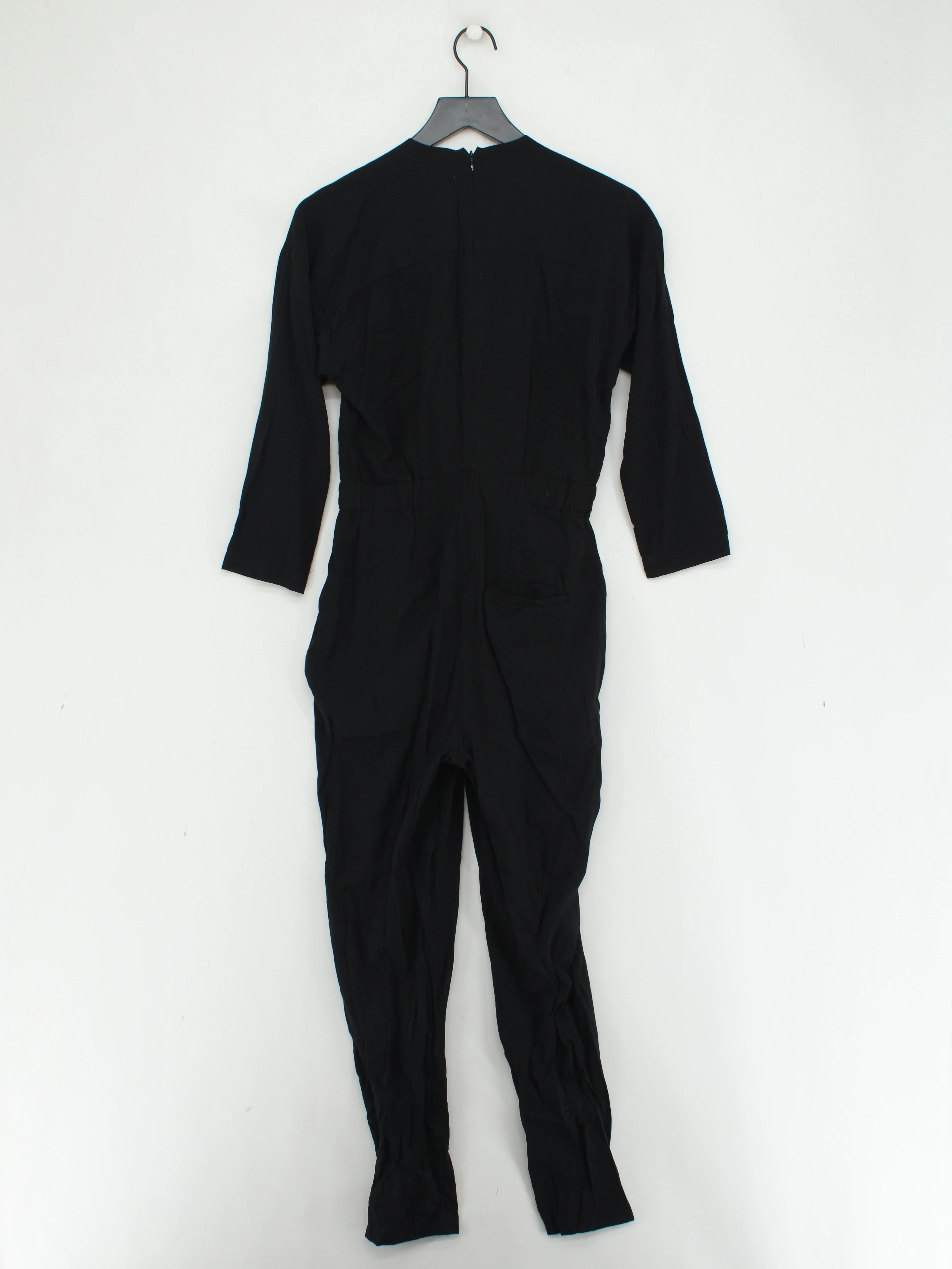 Whistles Women's Jumpsuit UK 8 Black Other with Polyamide Tapered Jumpsuit - Image 2
