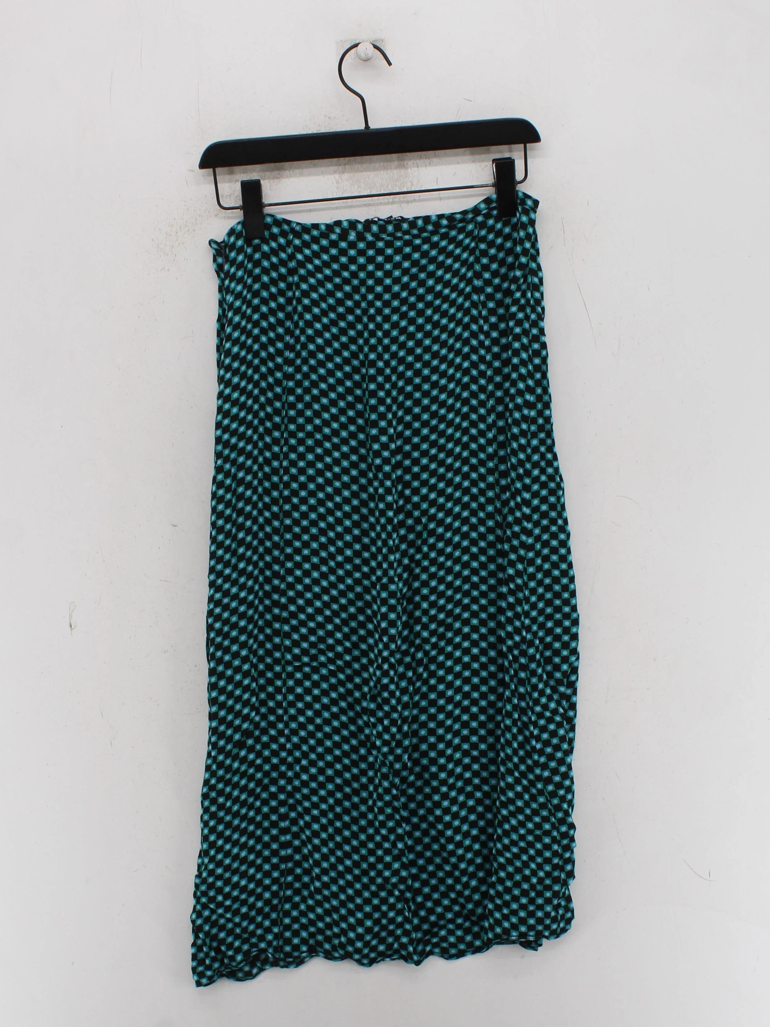Whistles Women's Midi Skirt UK 12 Multi Checkered 100% Viscose Midi A-Line - Image 2