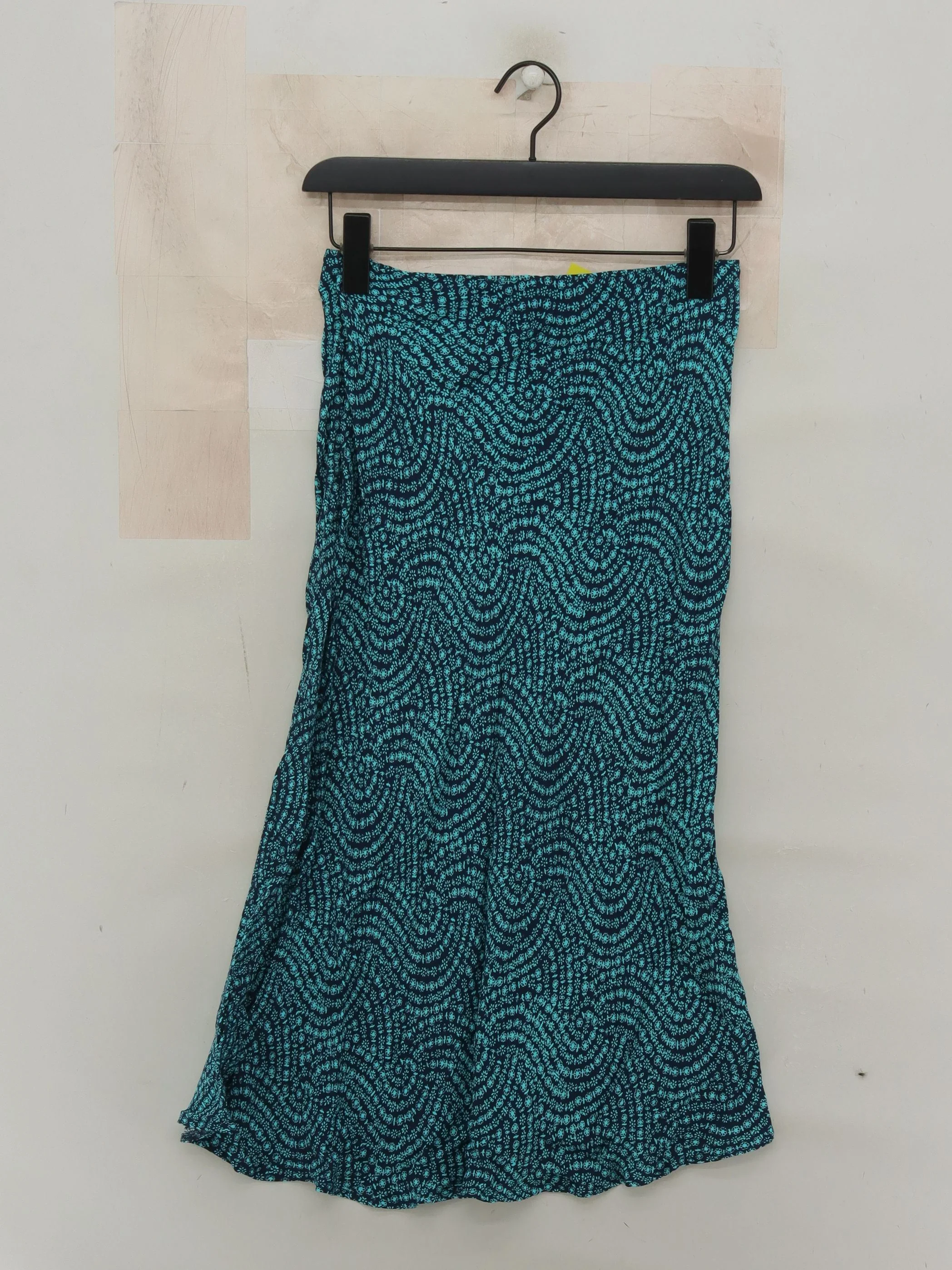 Whistles Women's Midi Skirt UK 8 Blue Geometric 100% Viscose Midi A-Line - Image 2