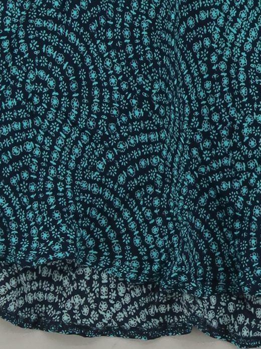 Whistles Women's Midi Skirt UK 8 Blue Geometric 100% Viscose Midi A-Line - Image 4