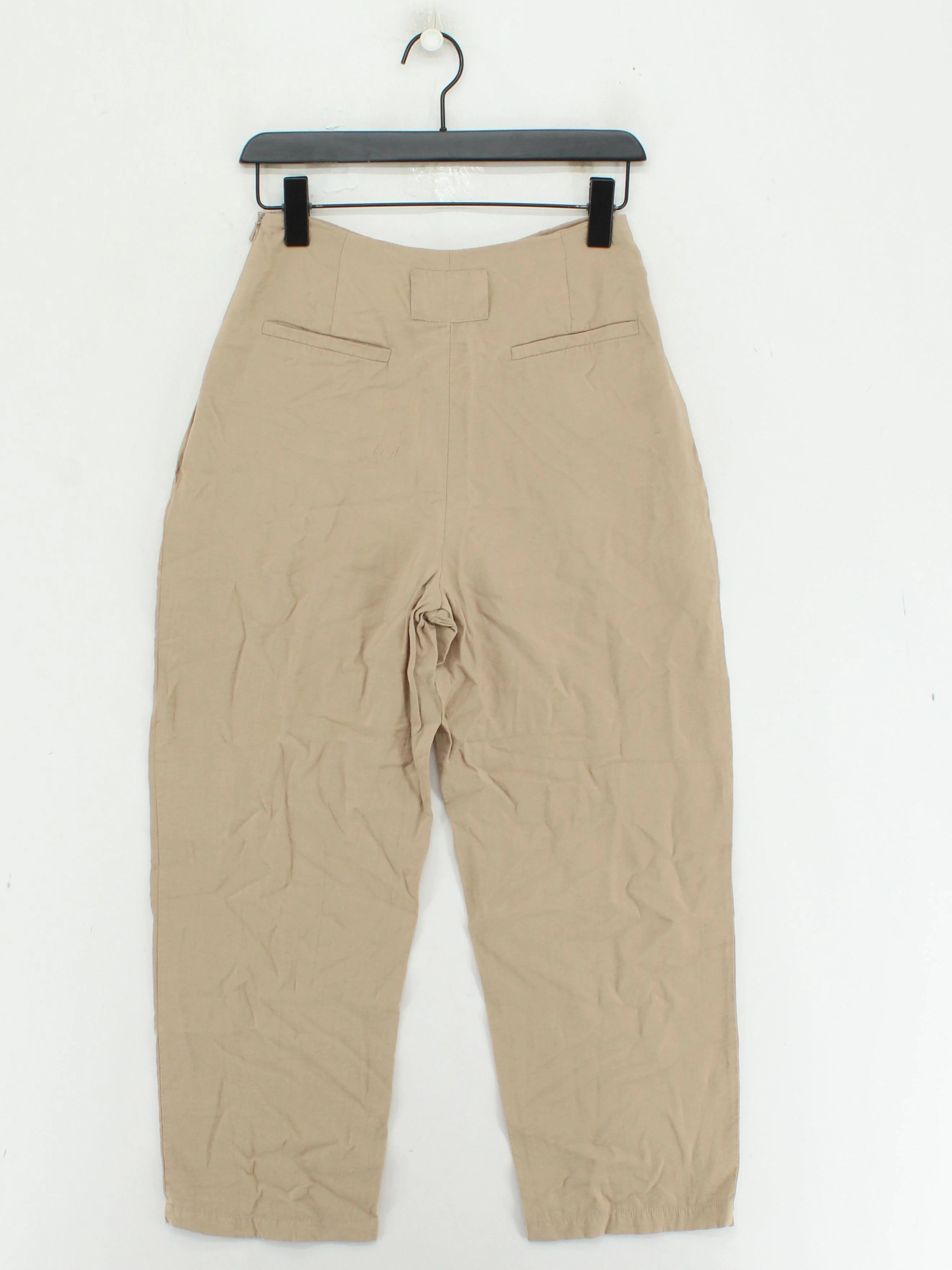 Whistles Women's Suit Trousers UK 8 Tan Viscose with Polyamide Dress Pants - Image 2