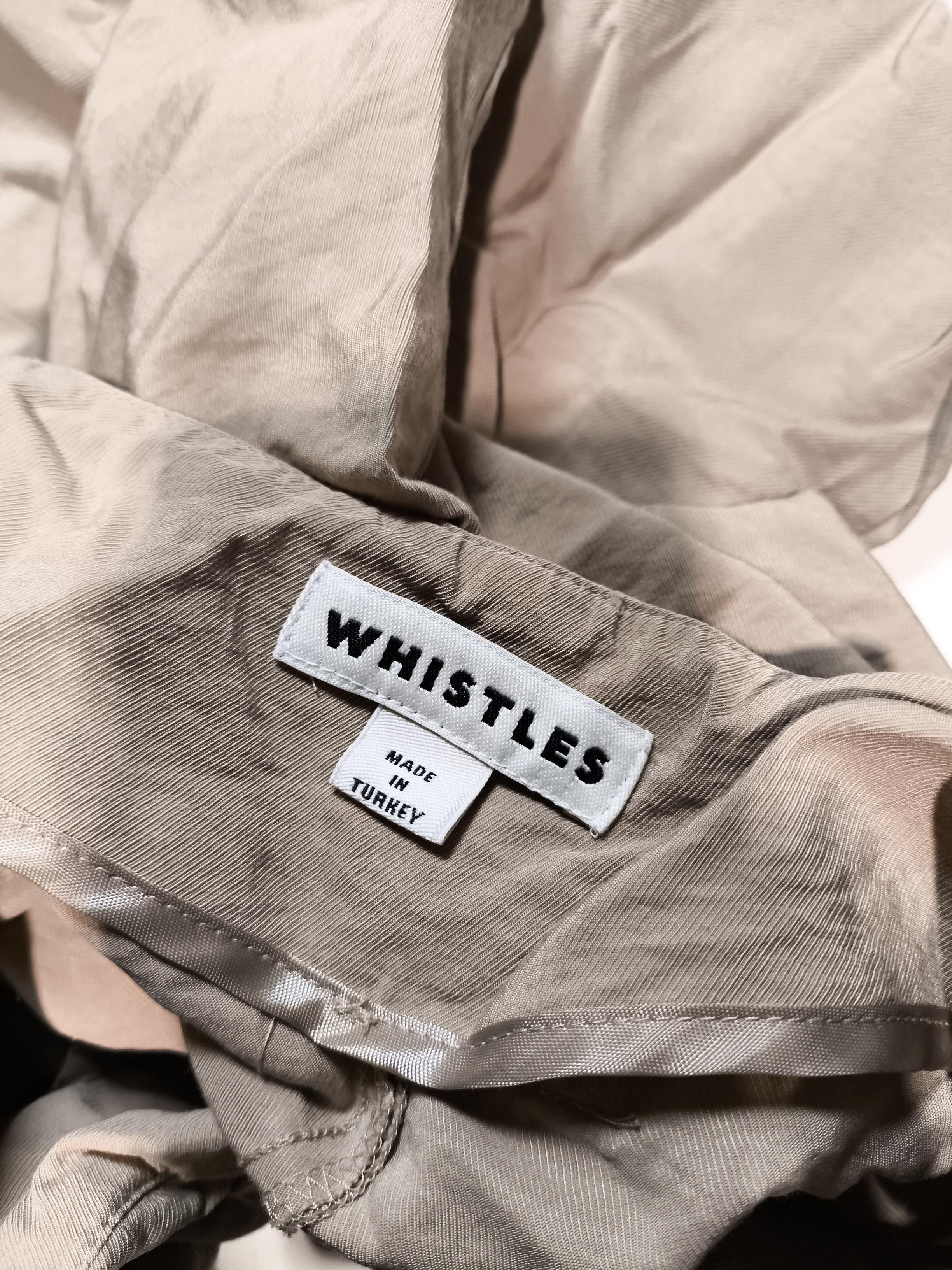Whistles Women's Suit Trousers UK 8 Tan Viscose with Polyamide Dress Pants - Image 6
