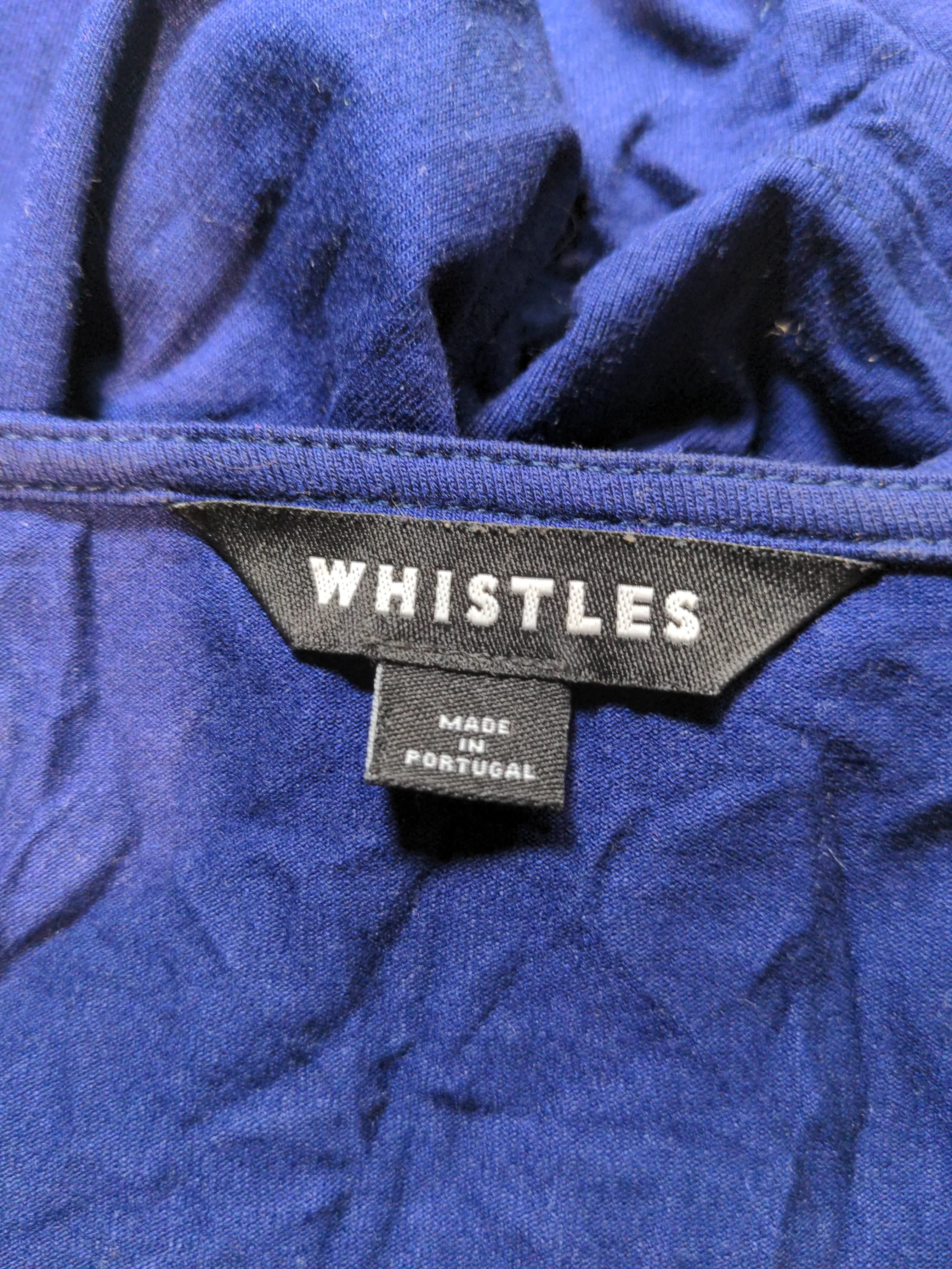 Whistles Women's Top UK 20 Blue Viscose with Elastane Basic - Image 5