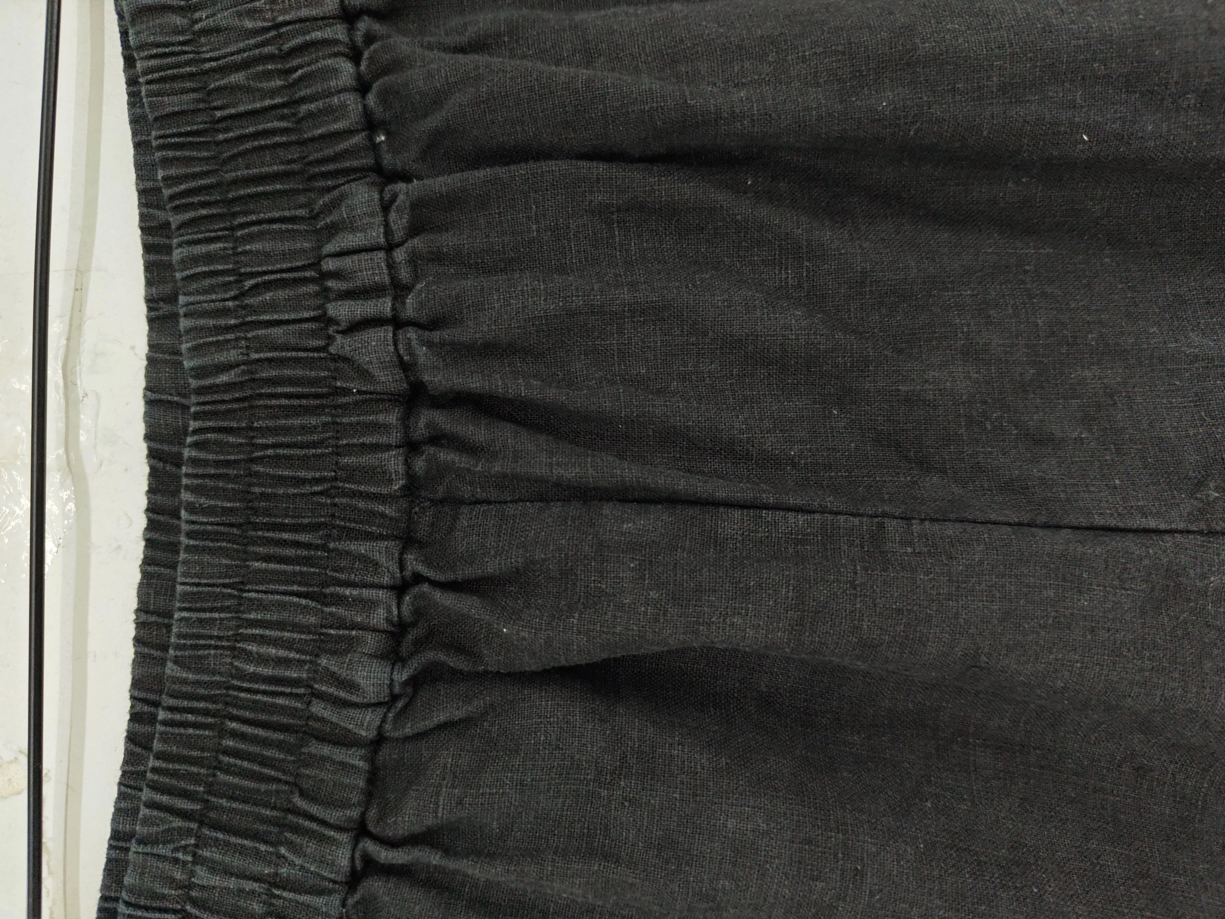 Whistles Women's Trousers UK 12 Black 100% Linen Wide-Leg Cropped - Image 5
