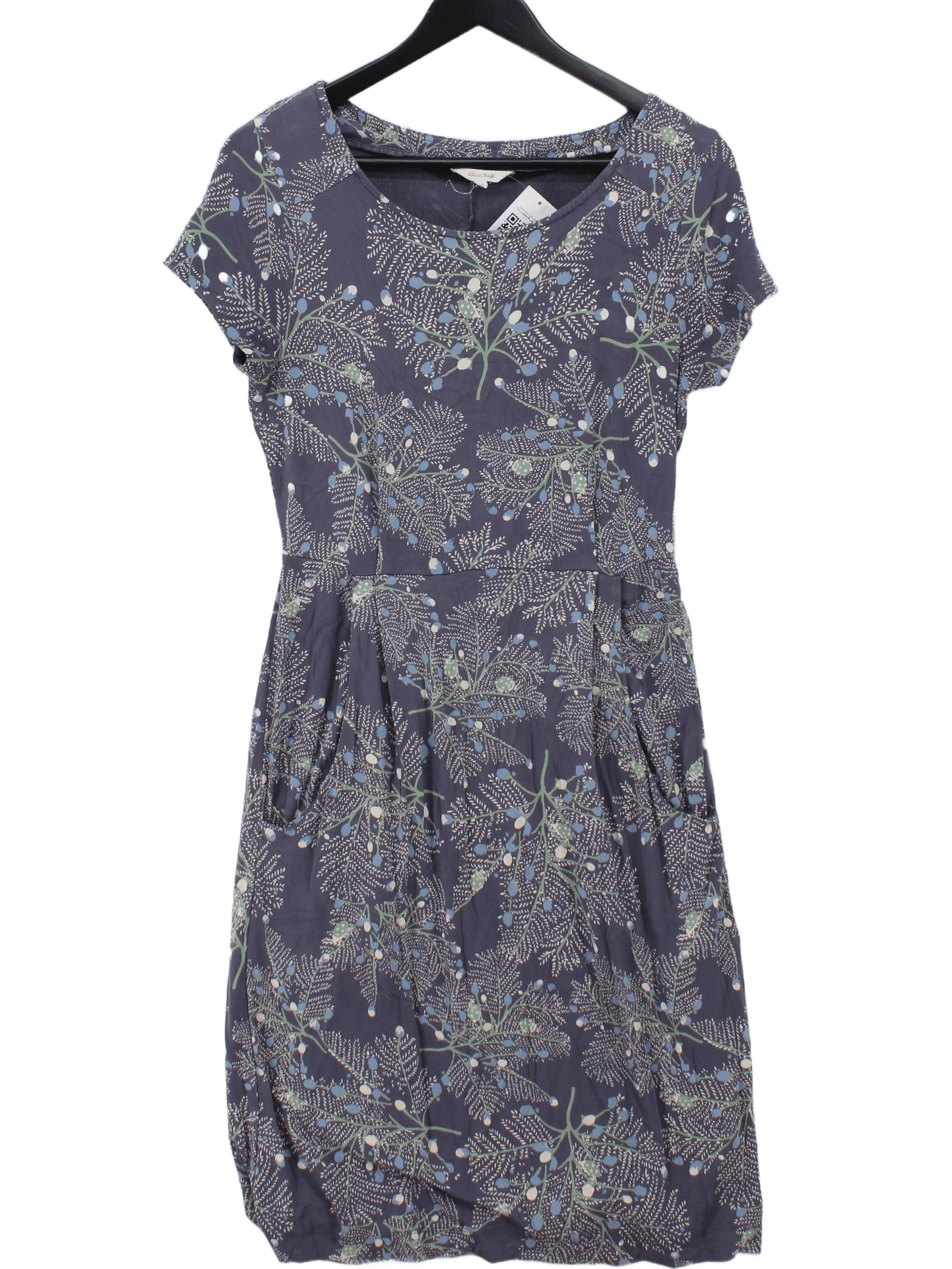 White Stuff A-Line Mini Dress UK10 in Blue