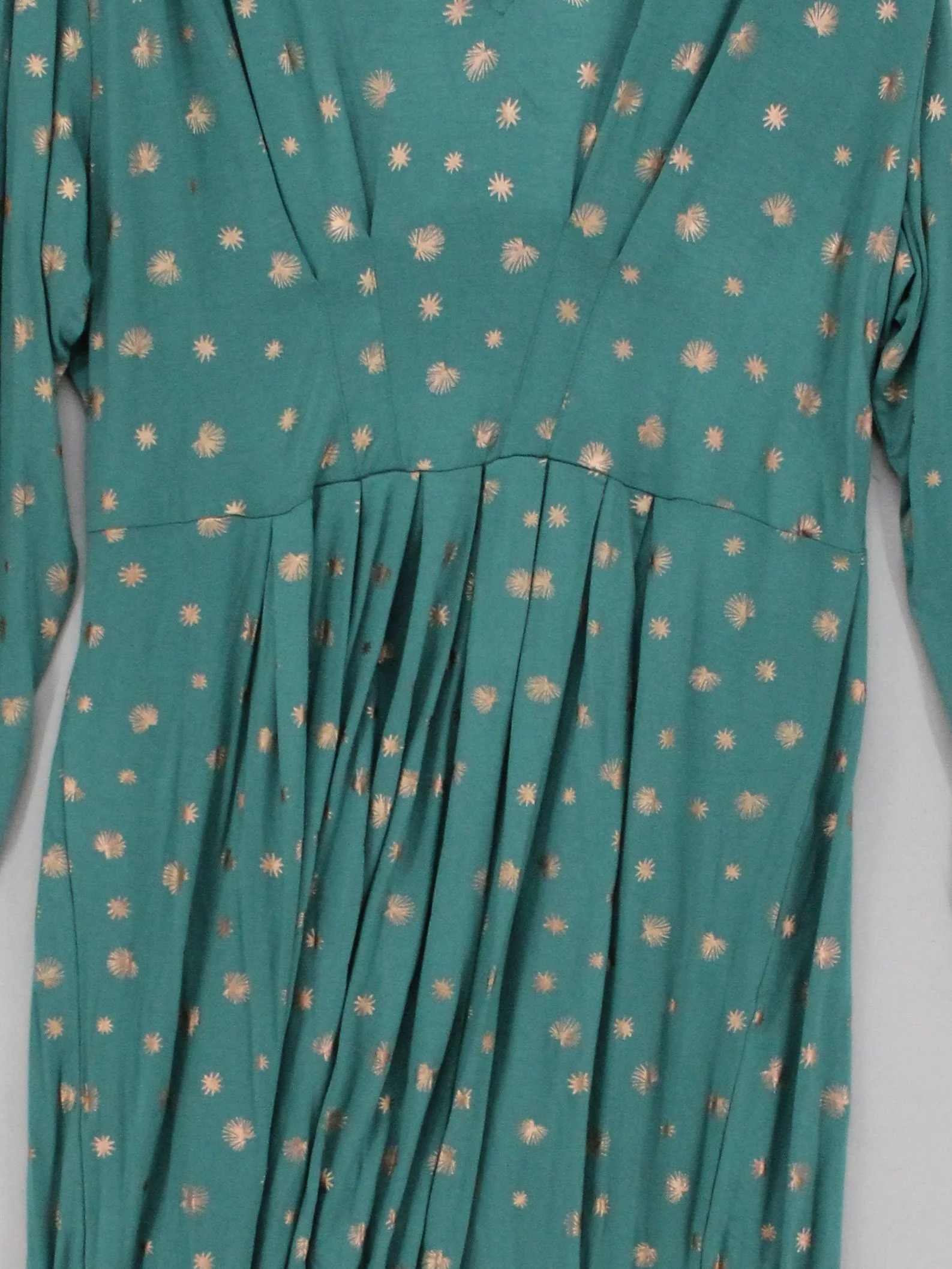 White Stuff Shirt Midi Dress UK18 in Green - Image 3