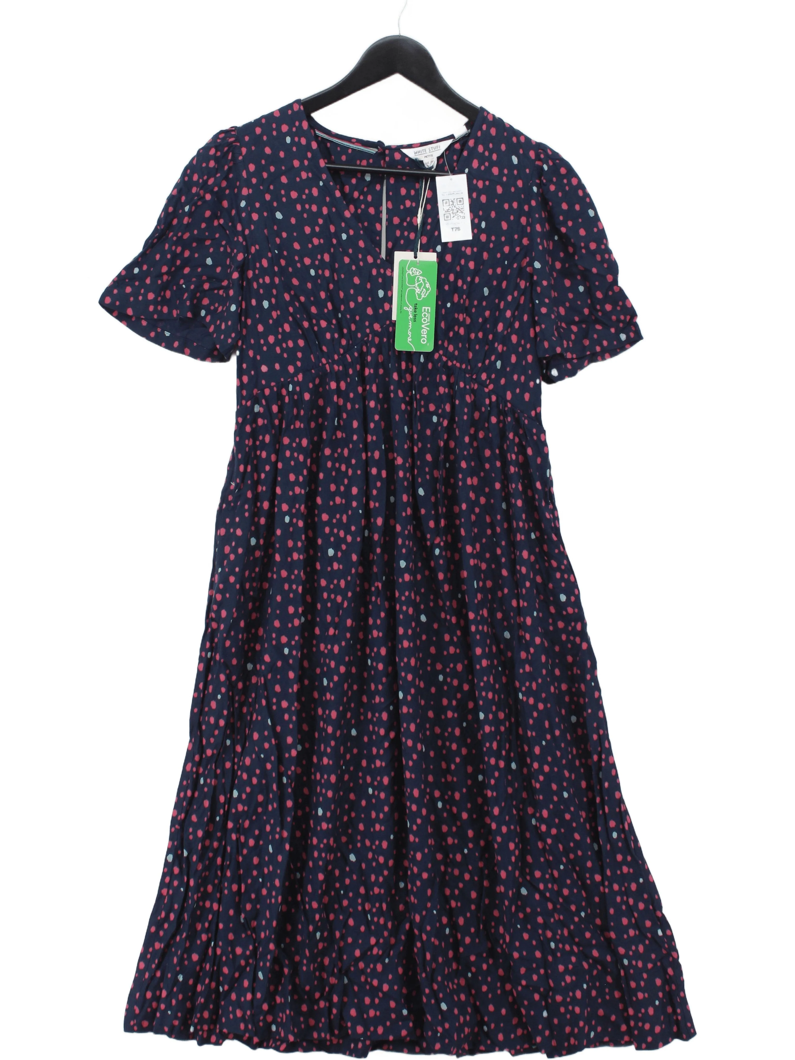White Stuff T-Shirt Midi Dress UK10 in Blue