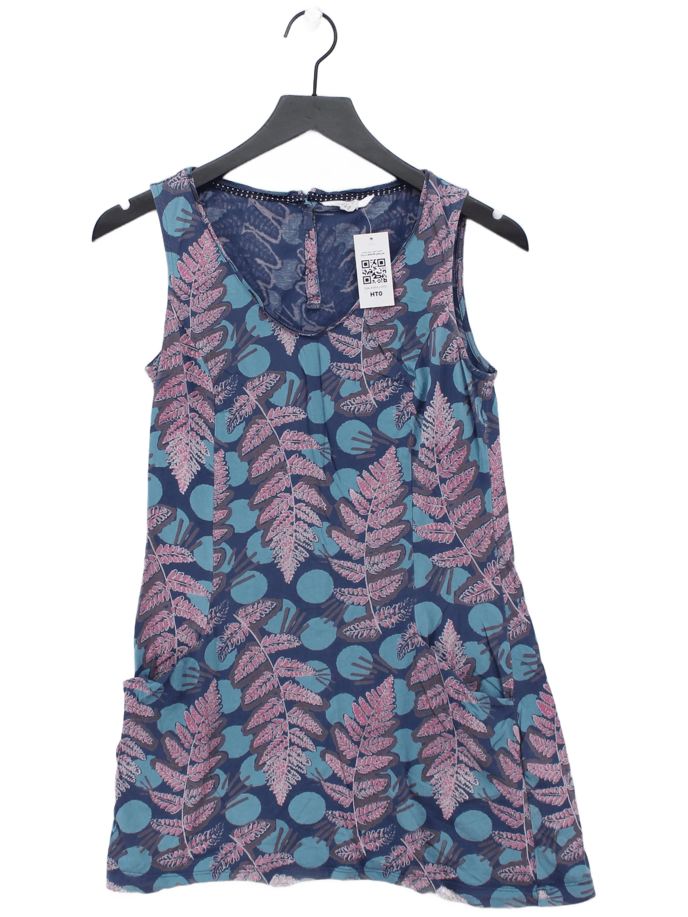 White Stuff T-Shirt Mini Dress UK10 in Blue